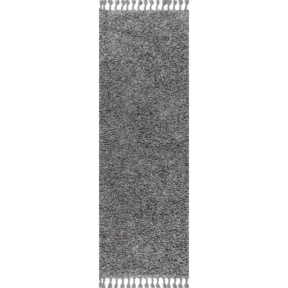 JONATHAN Y Modern Shag Plush Tassel Area Rug