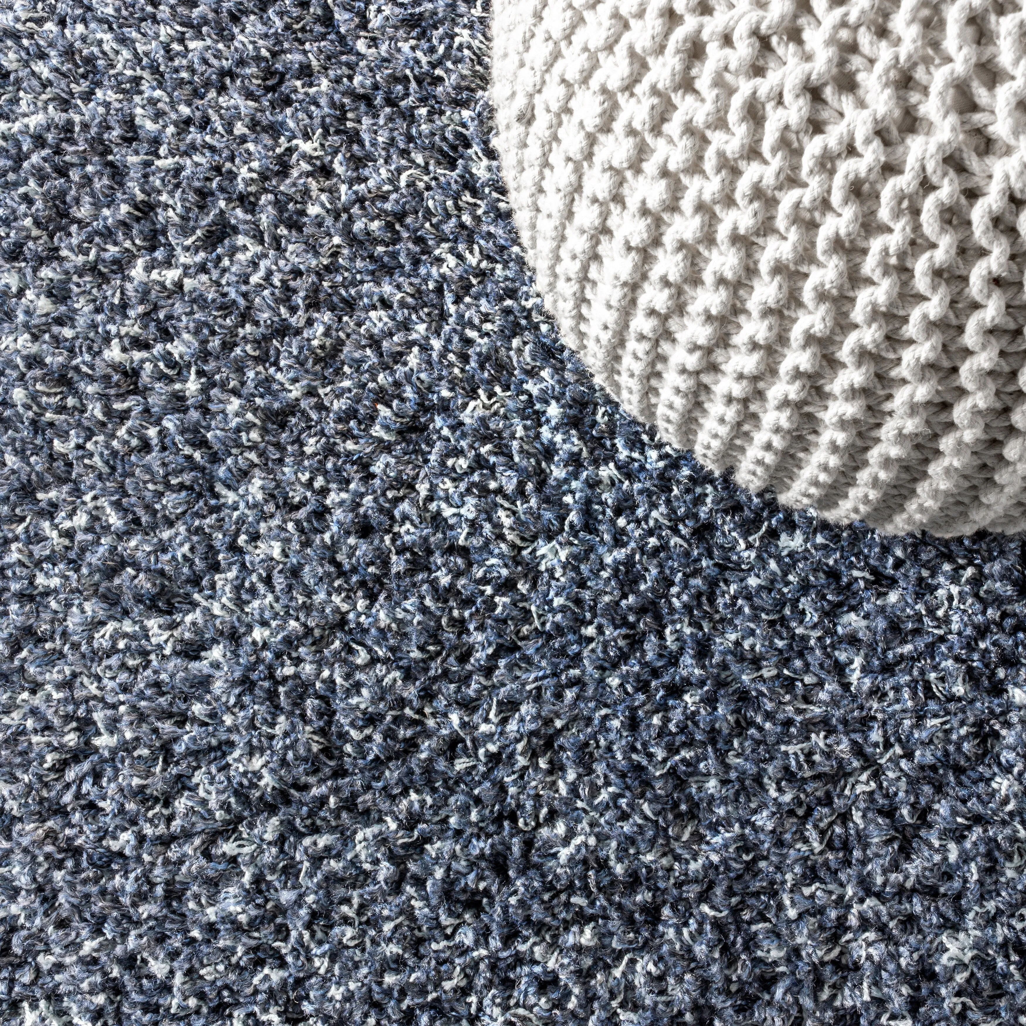 JONATHAN Y Modern Shag Plush Tassel Area Rug