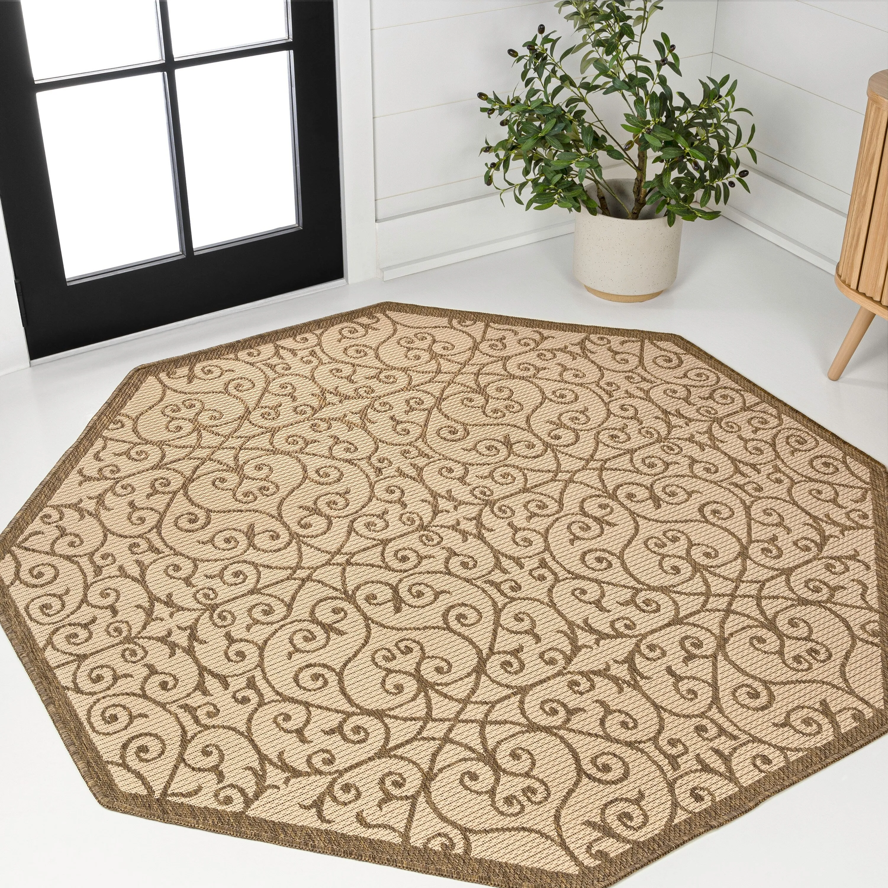 JONATHAN Y Ourika Textured Weave Indoor/Outdoor Area Rug