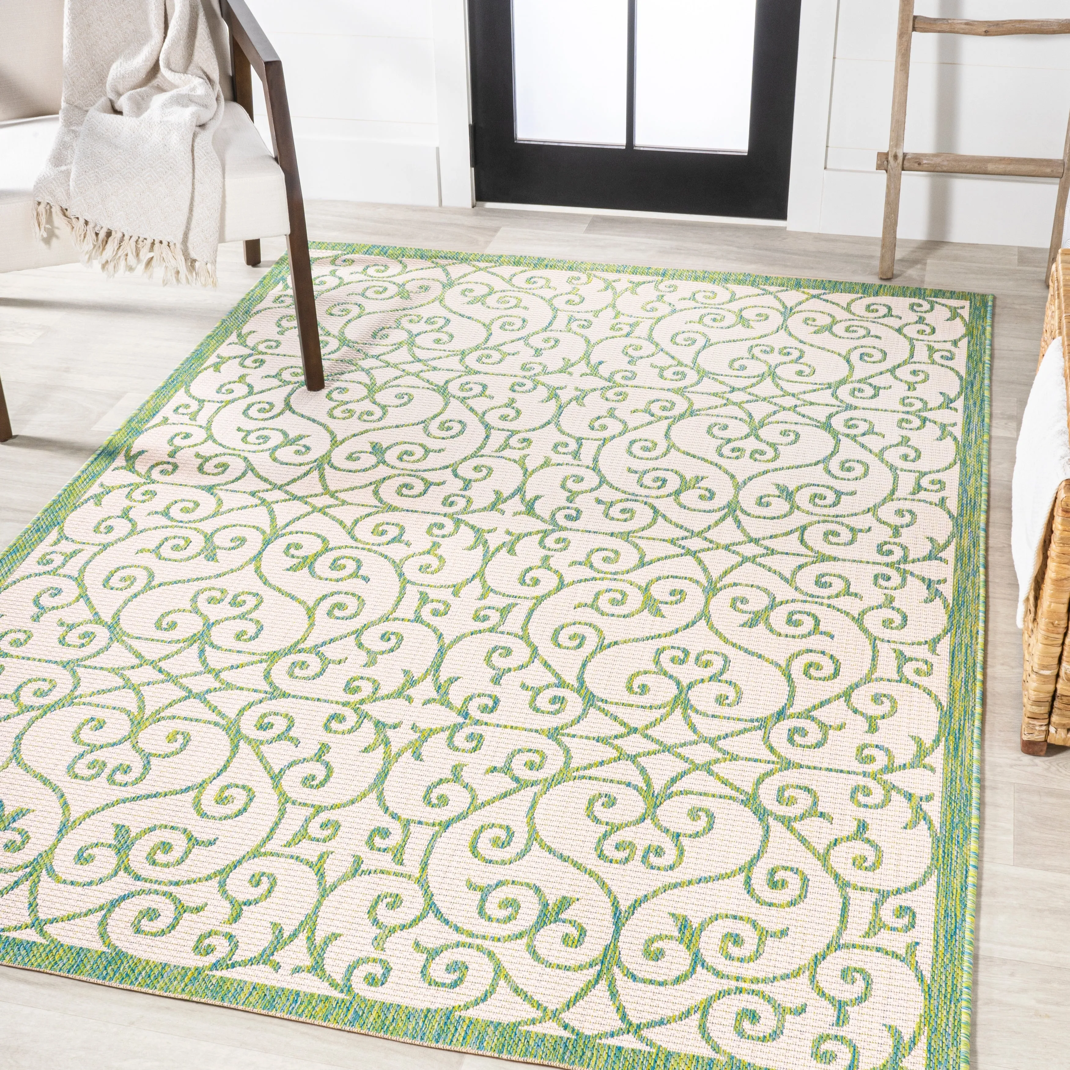 JONATHAN Y Ourika Textured Weave Indoor/Outdoor Area Rug