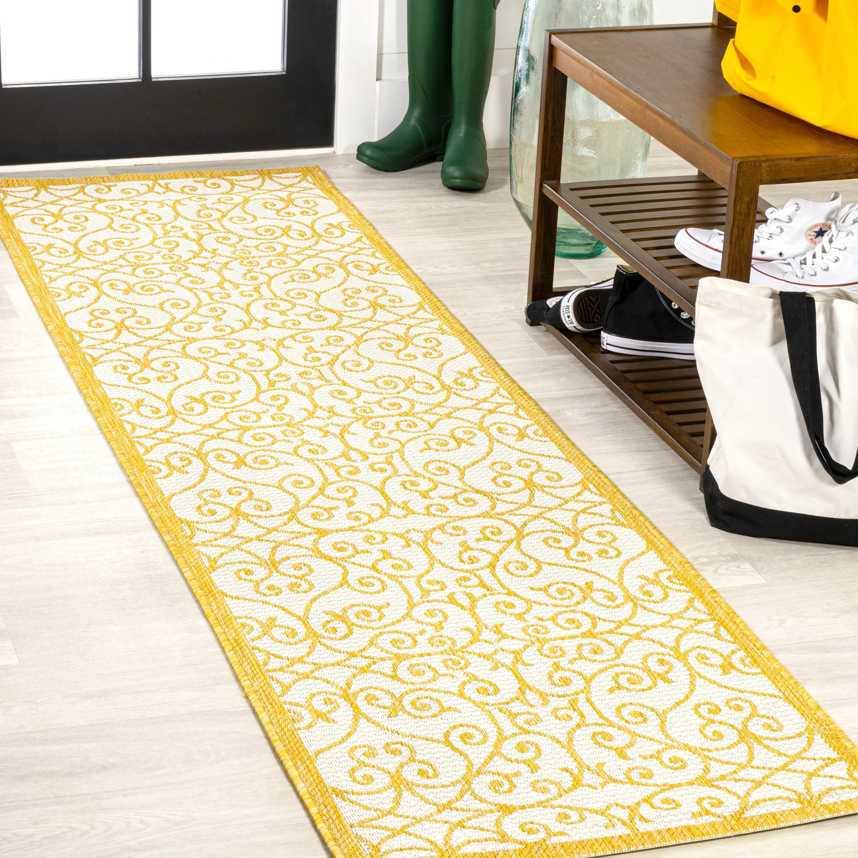 JONATHAN Y Ourika Textured Weave Indoor/Outdoor Area Rug