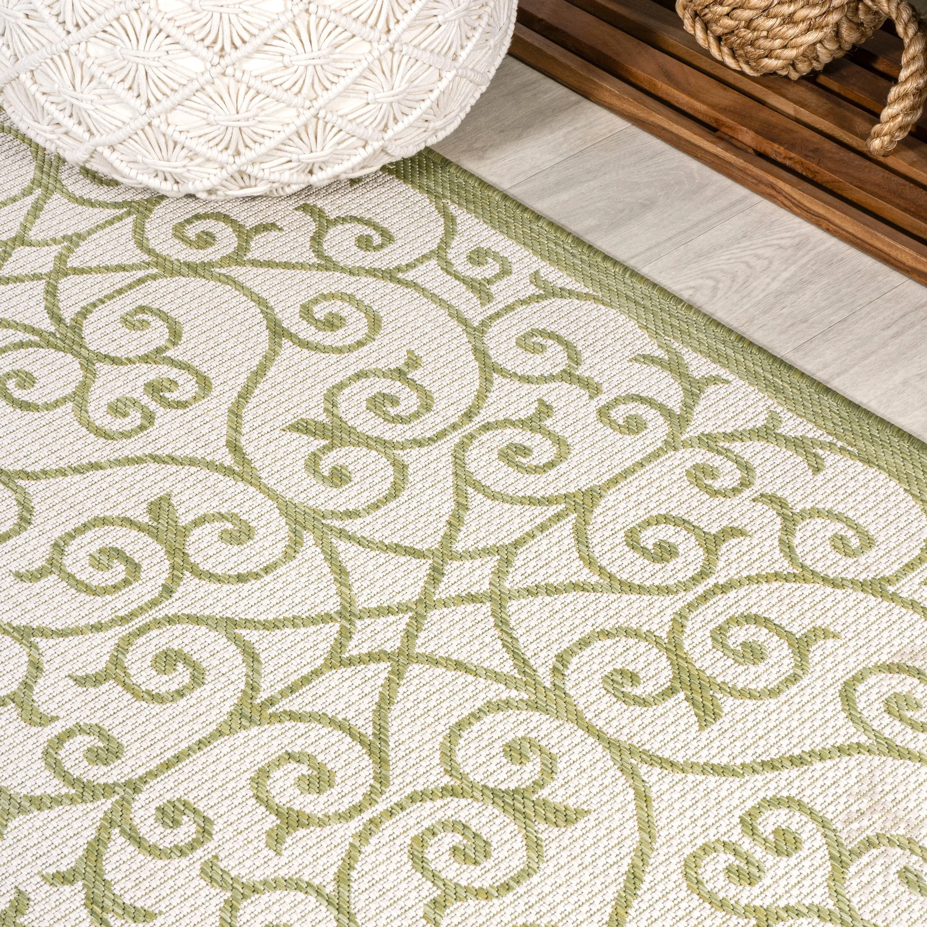 JONATHAN Y Ourika Textured Weave Indoor/Outdoor Area Rug