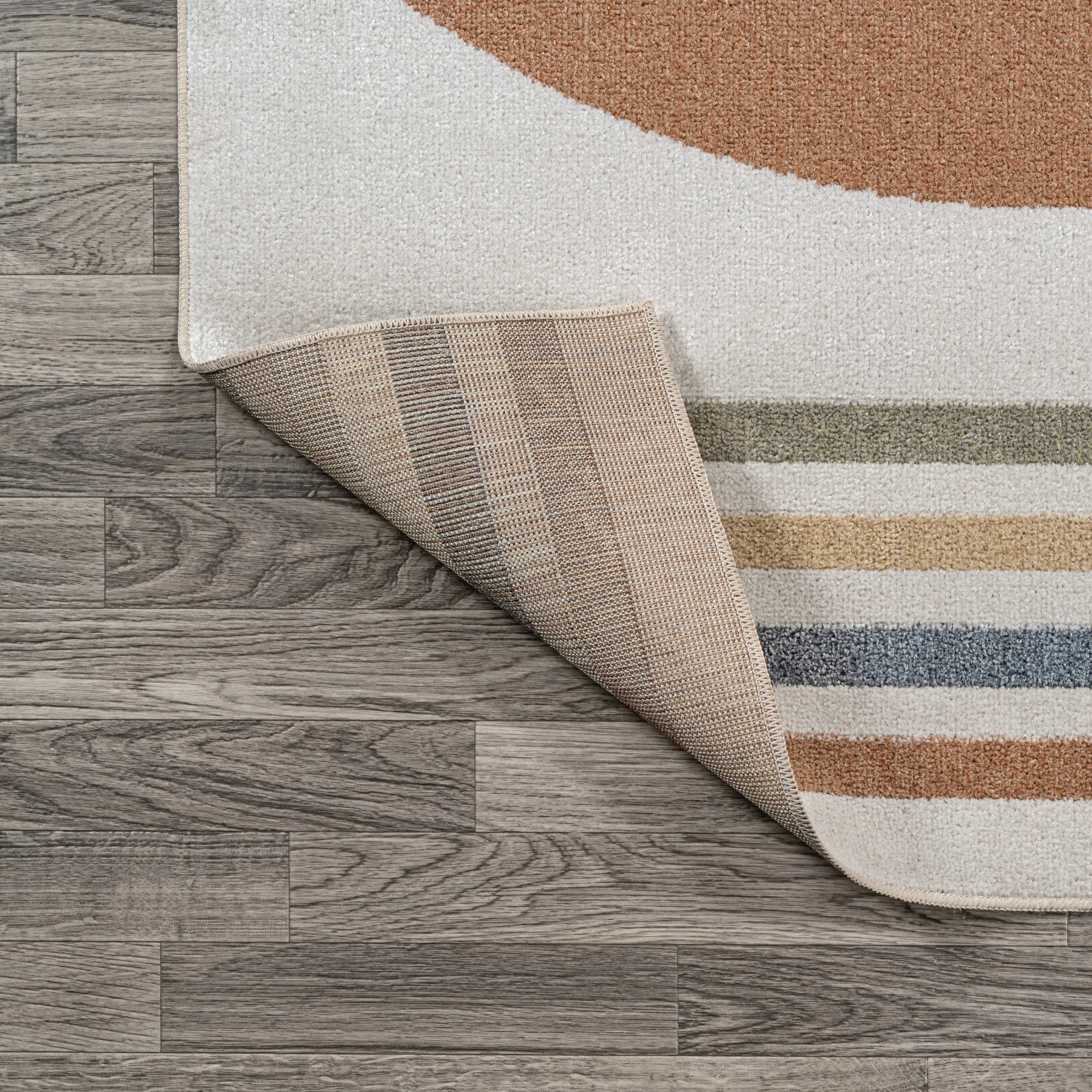 JONATHAN Y Pebble Modern Kids & Novelty Collage Machine-Washable Cream/Multi Area Rug