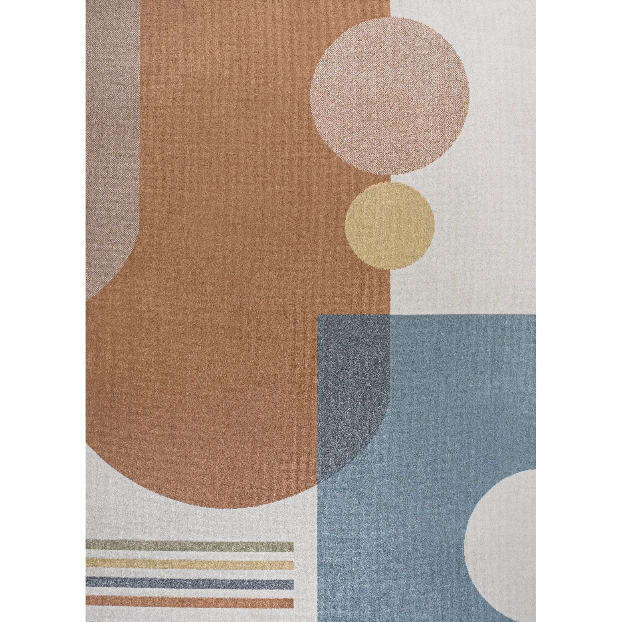 JONATHAN Y Pebble Modern Kids & Novelty Collage Machine-Washable Cream/Multi Area Rug