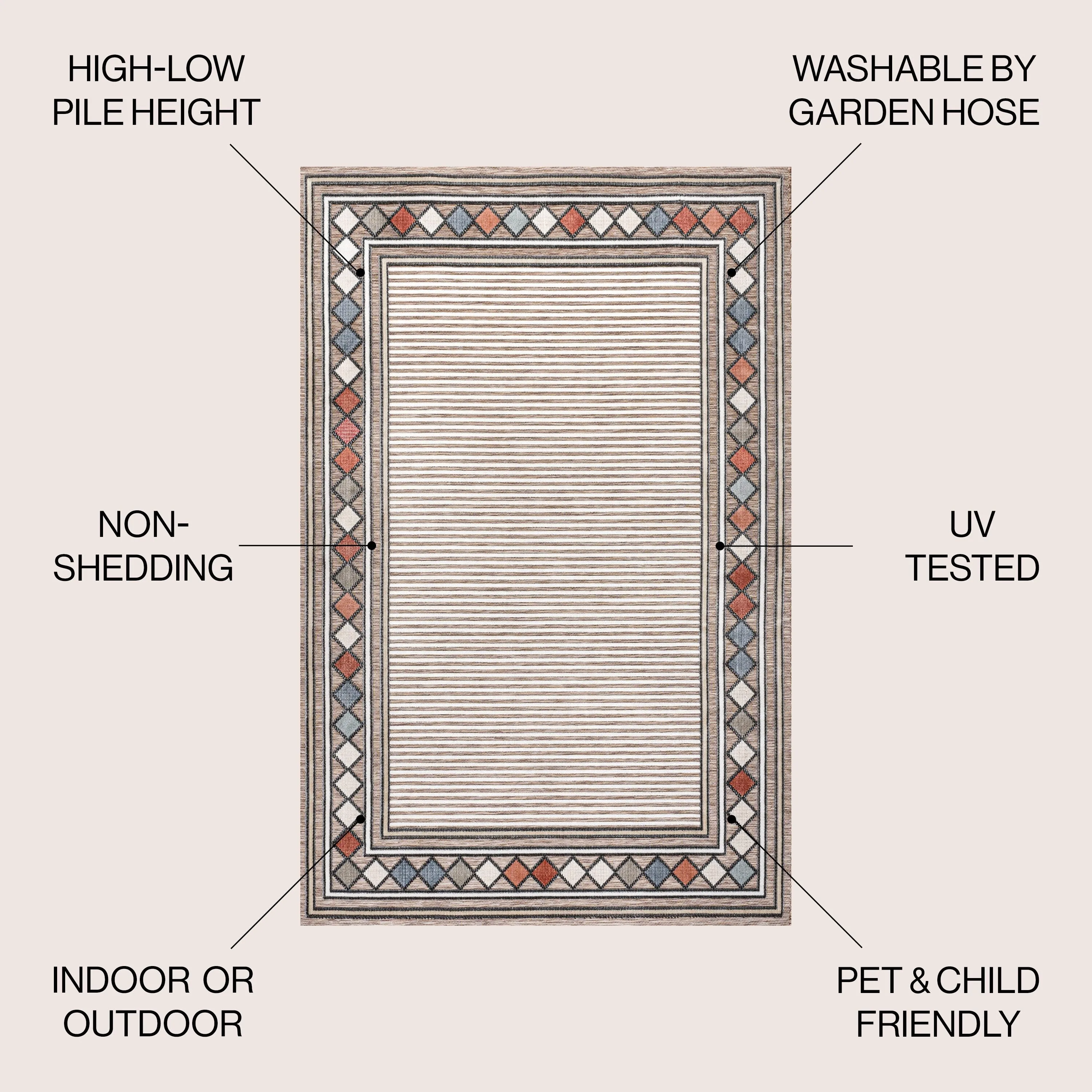 JONATHAN Y Star Abstract Swirl Area Rug
