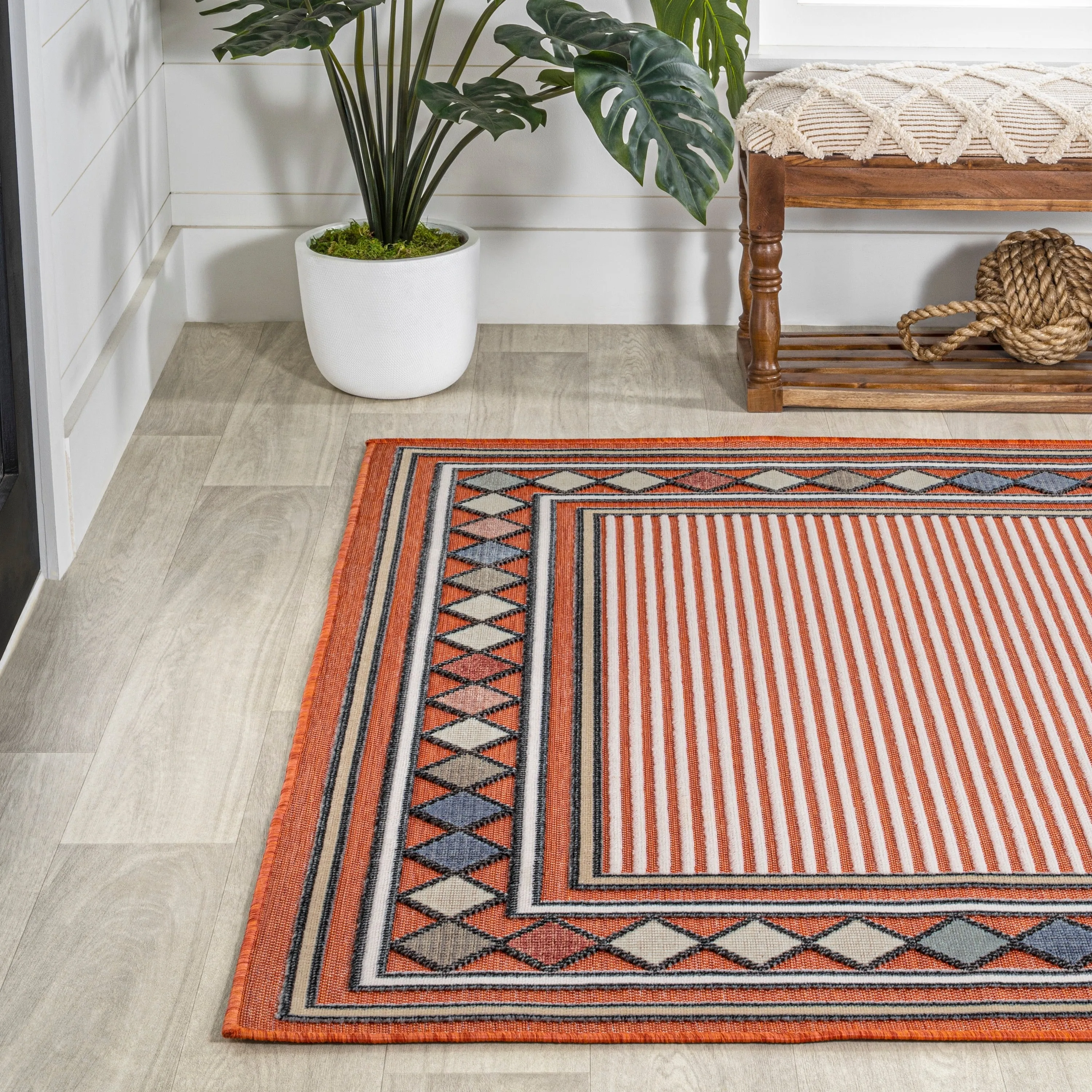 JONATHAN Y Star Abstract Swirl Area Rug