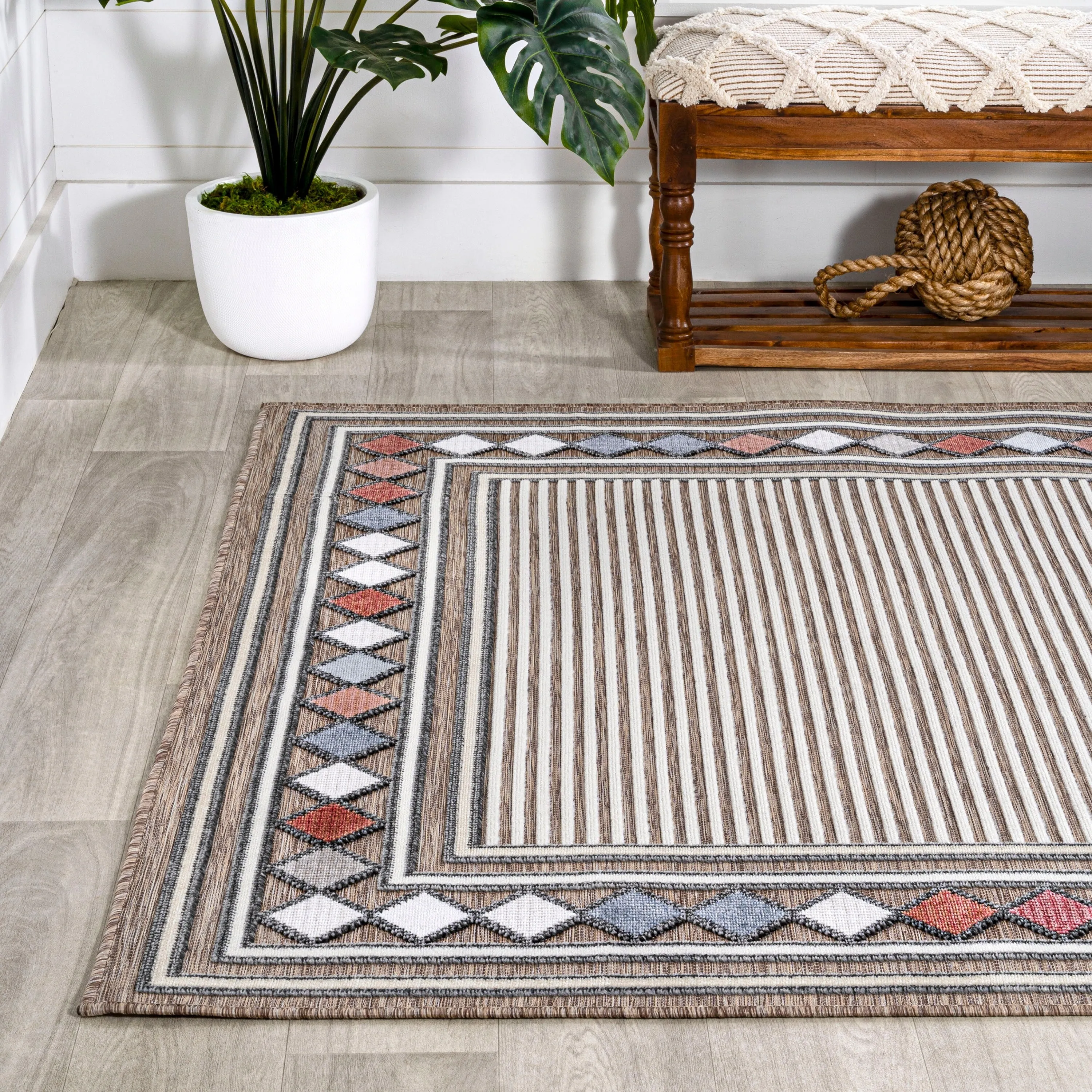 JONATHAN Y Star Abstract Swirl Area Rug
