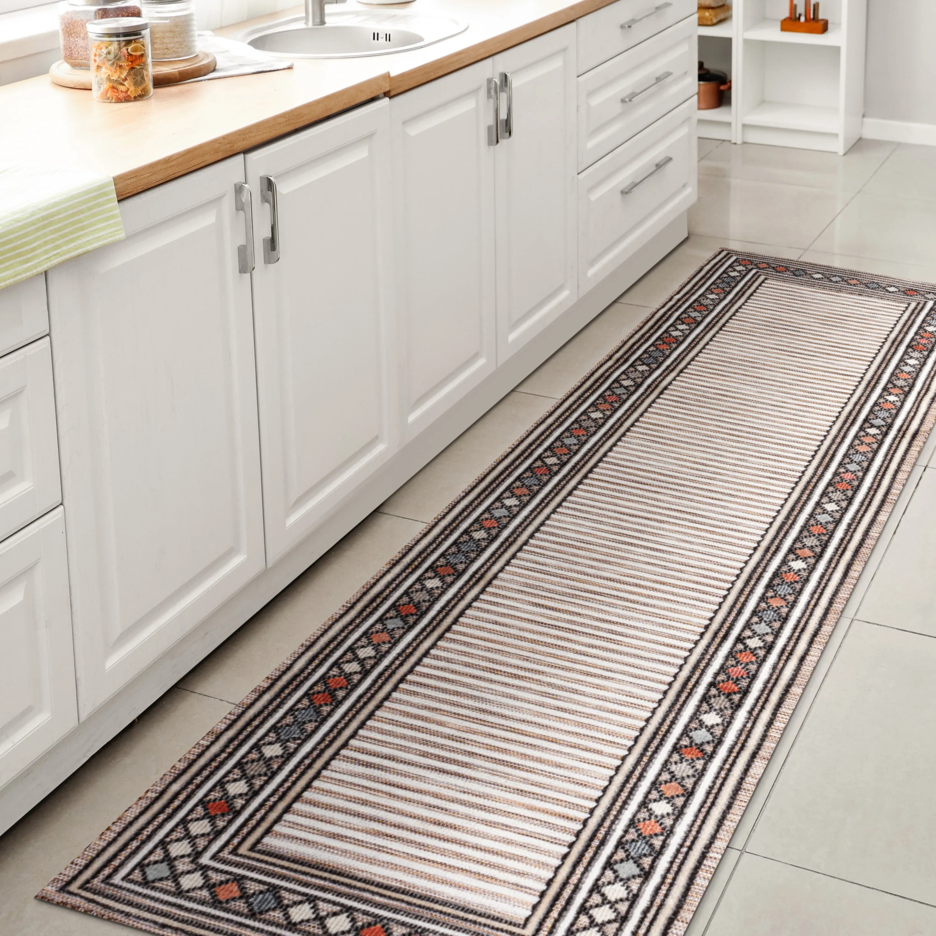 JONATHAN Y Star Abstract Swirl Area Rug