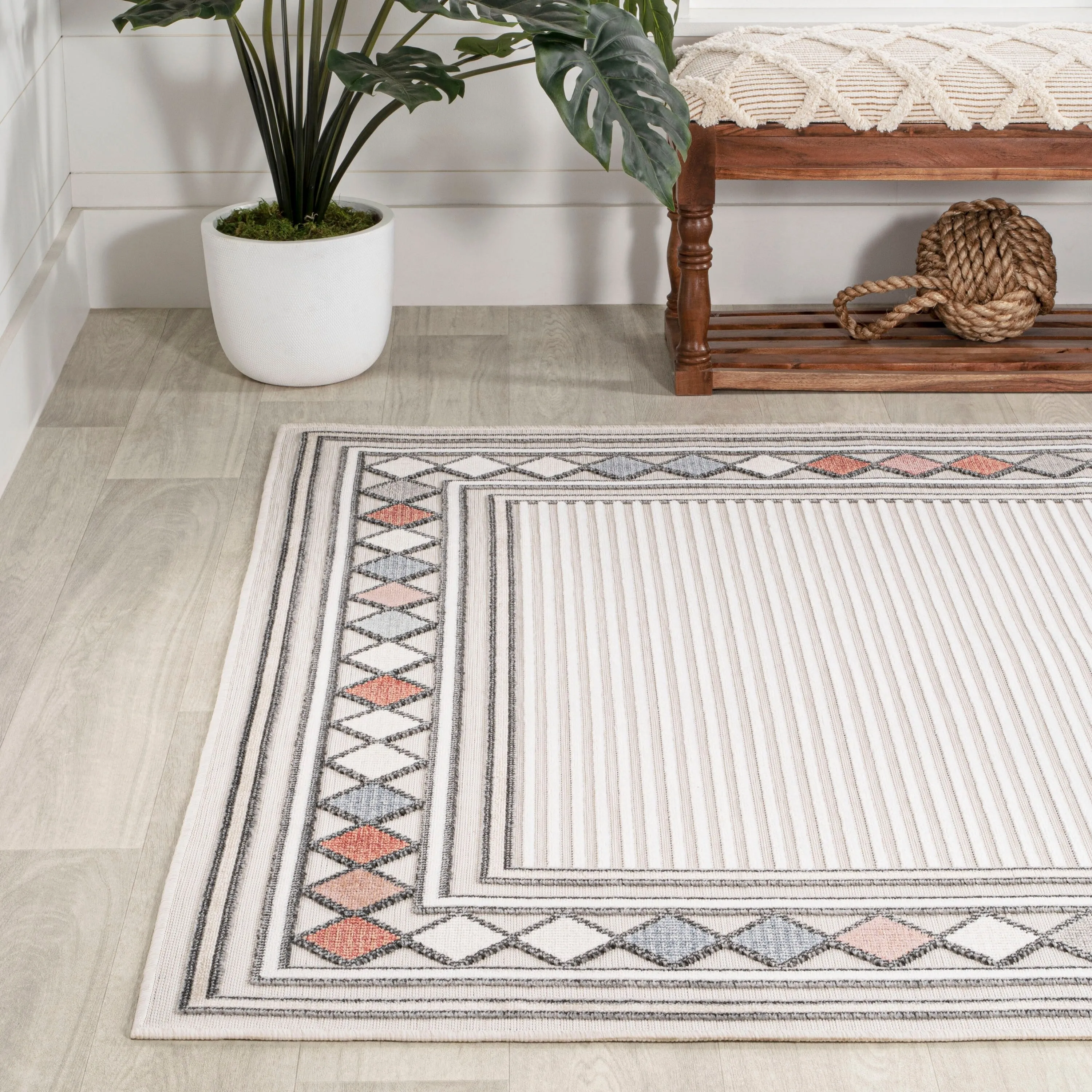 JONATHAN Y Star Abstract Swirl Area Rug