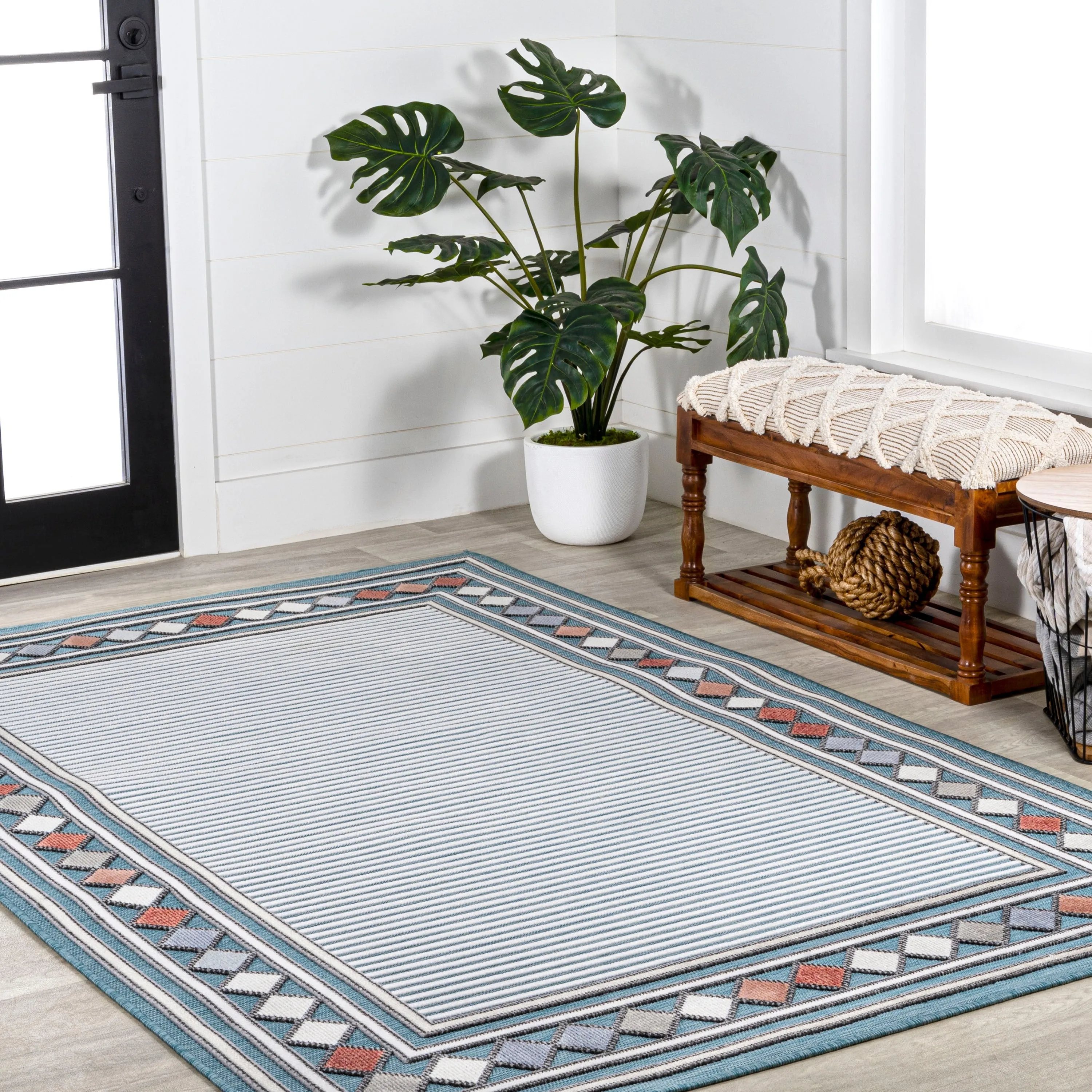 JONATHAN Y Star Abstract Swirl Area Rug