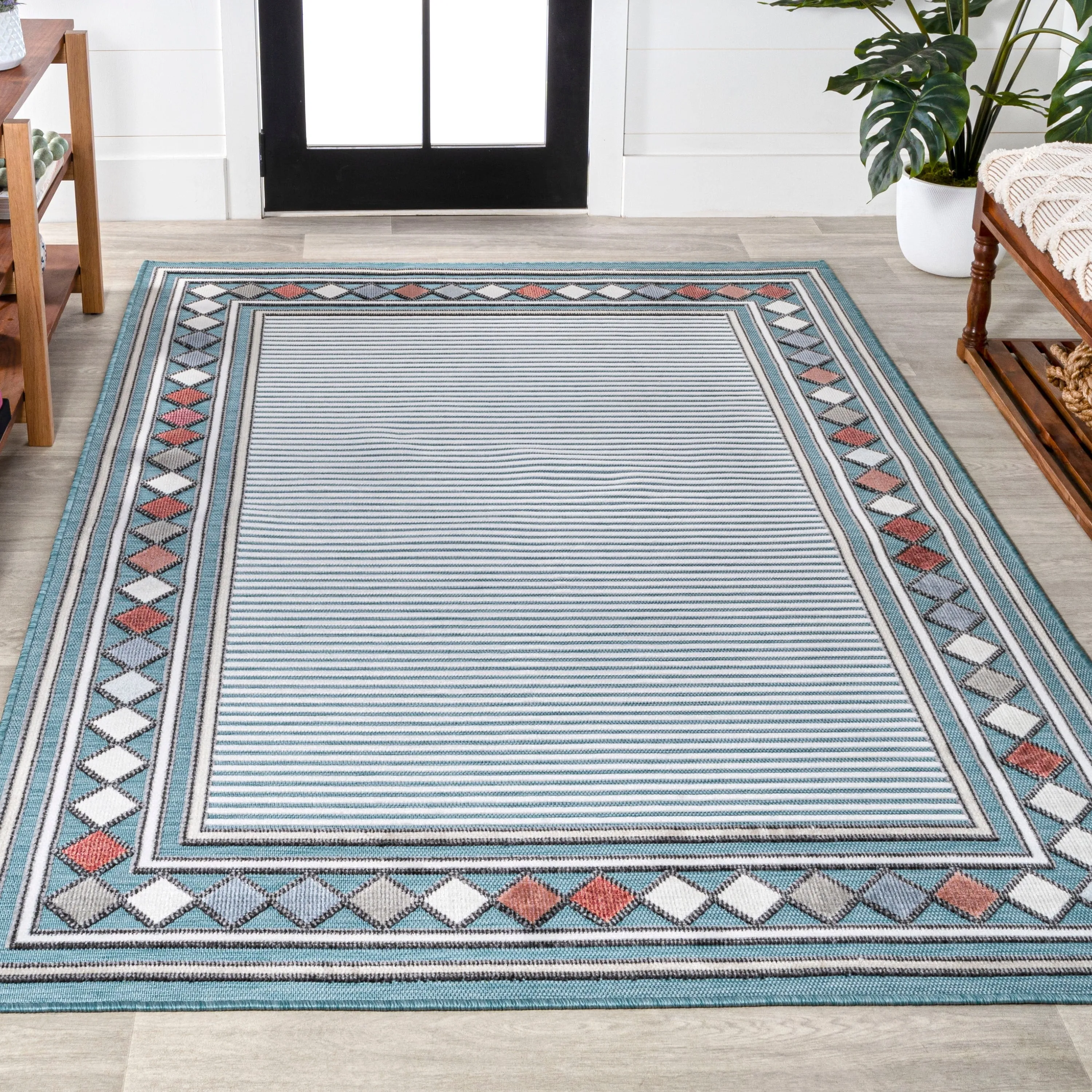 JONATHAN Y Star Abstract Swirl Area Rug