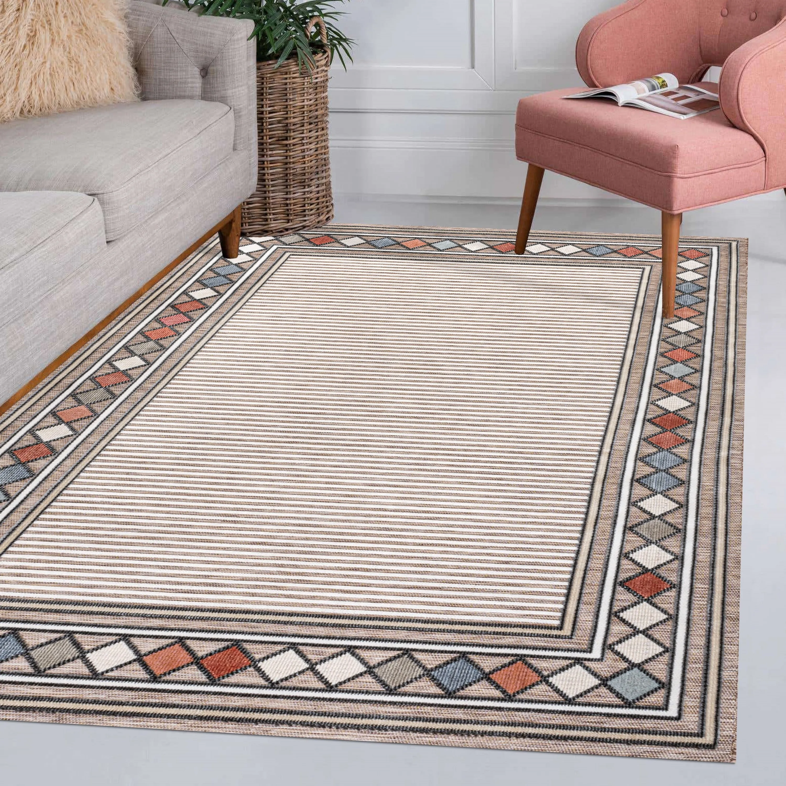 JONATHAN Y Star Abstract Swirl Area Rug