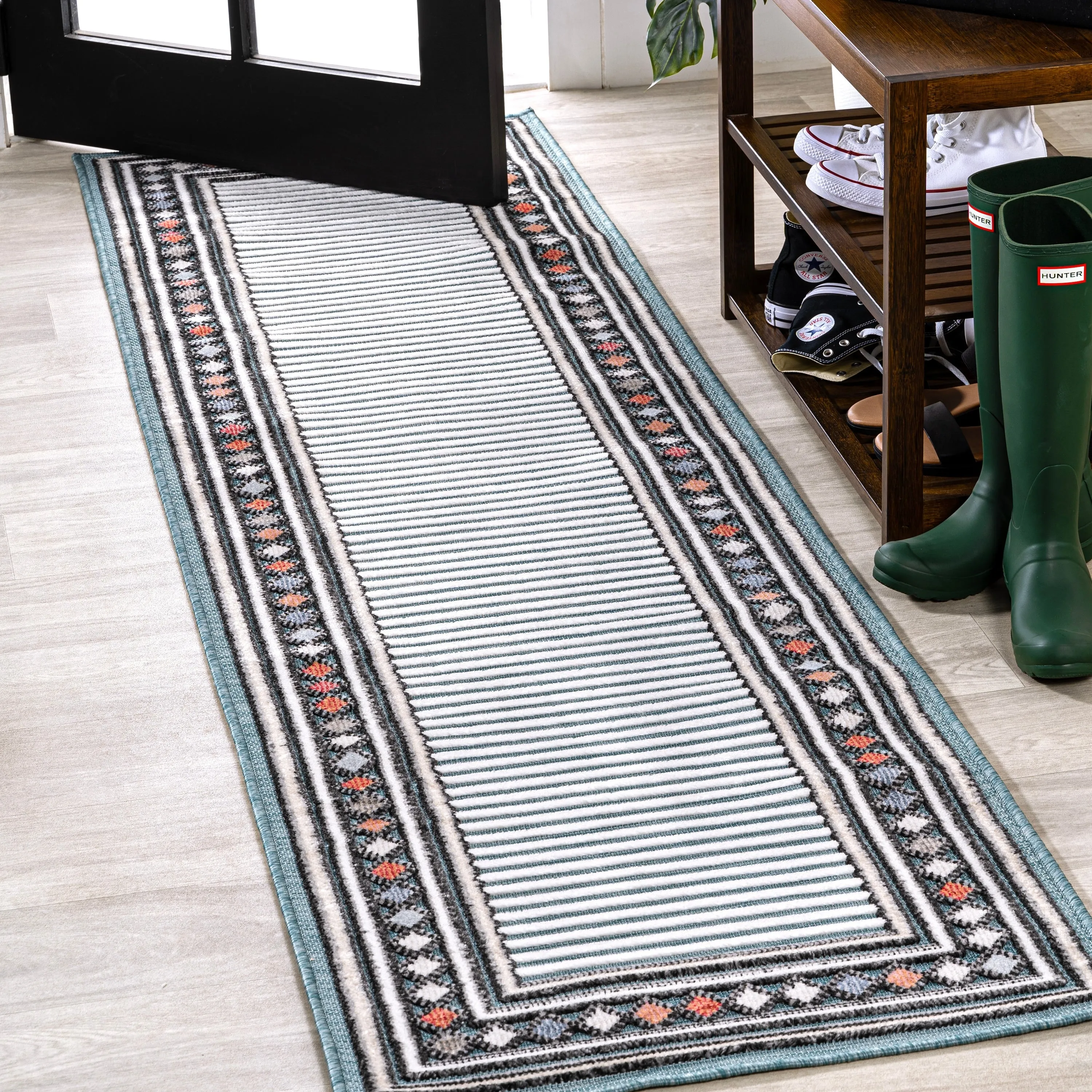 JONATHAN Y Star Abstract Swirl Area Rug