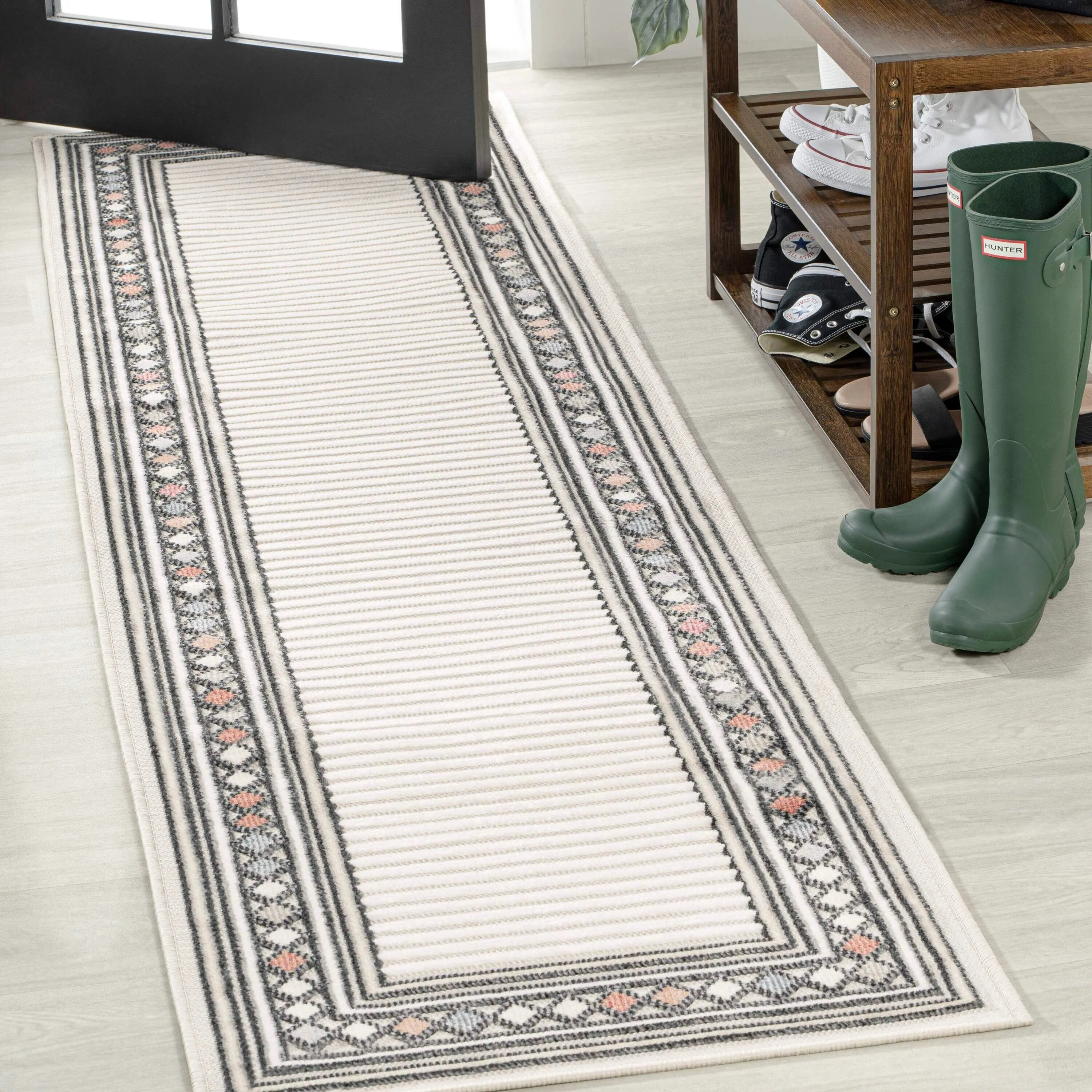 JONATHAN Y Star Abstract Swirl Area Rug