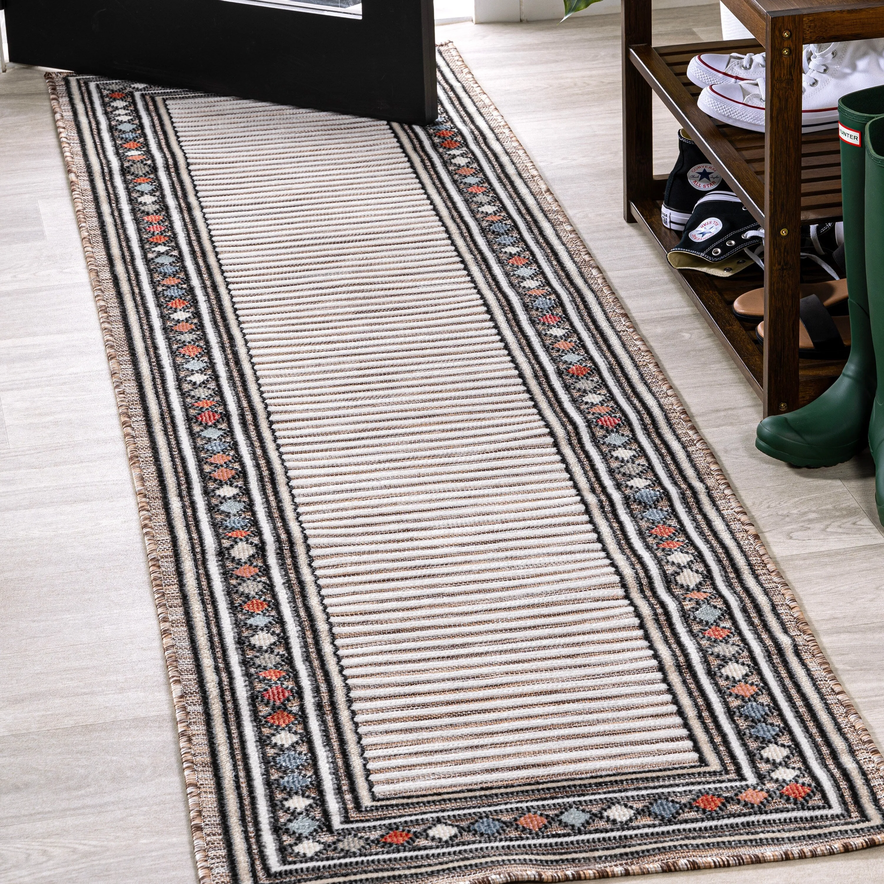 JONATHAN Y Star Abstract Swirl Area Rug