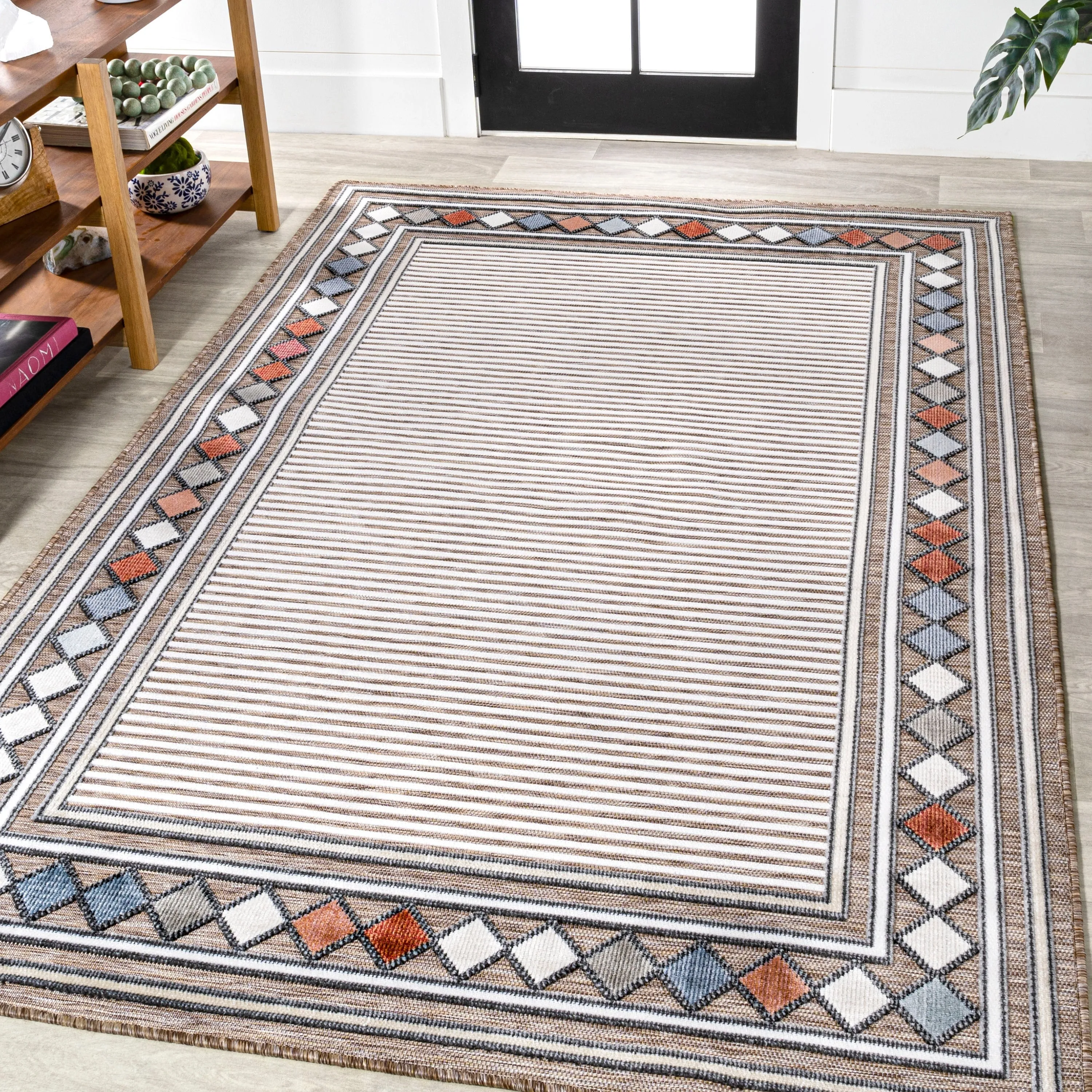 JONATHAN Y Star Abstract Swirl Area Rug