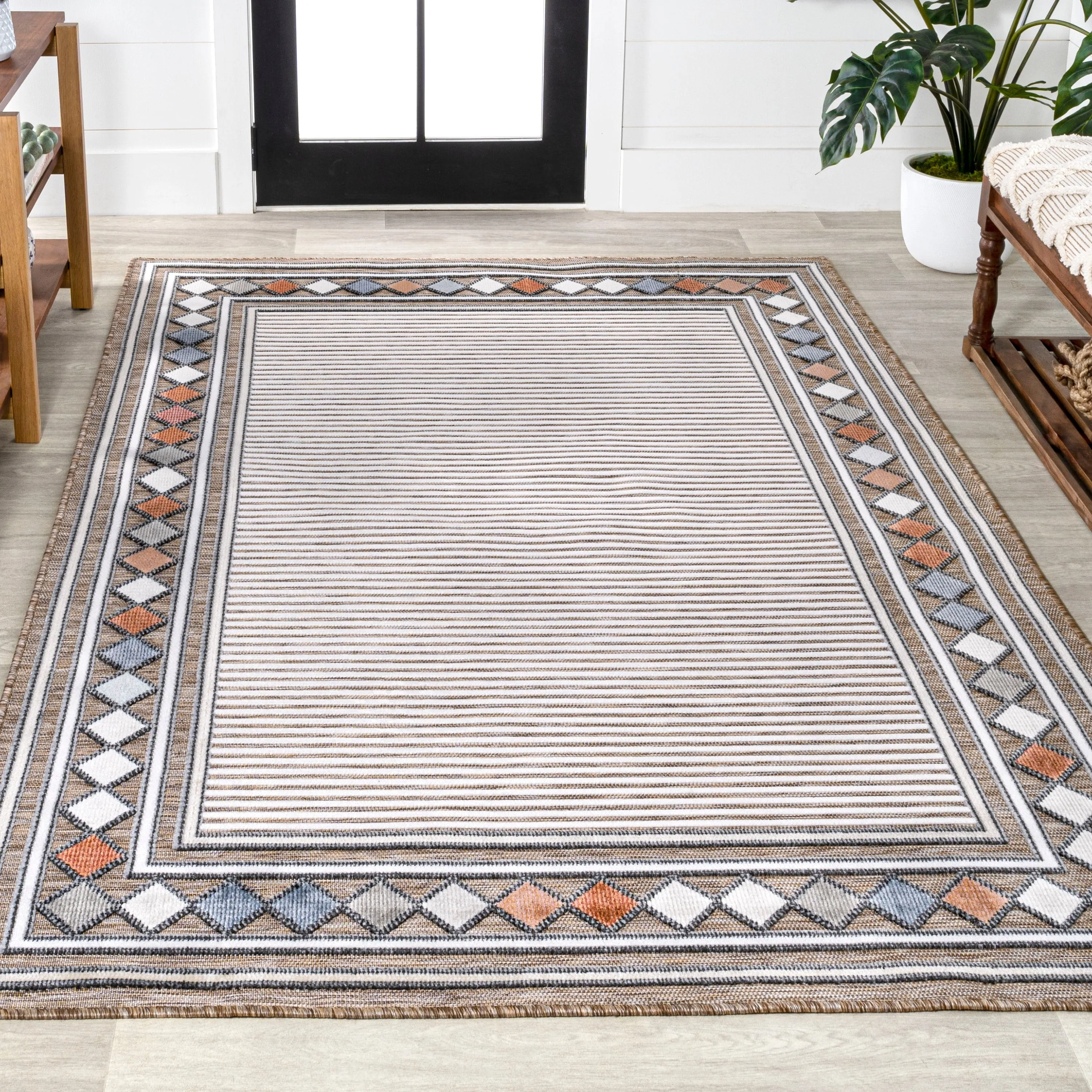 JONATHAN Y Star Abstract Swirl Area Rug