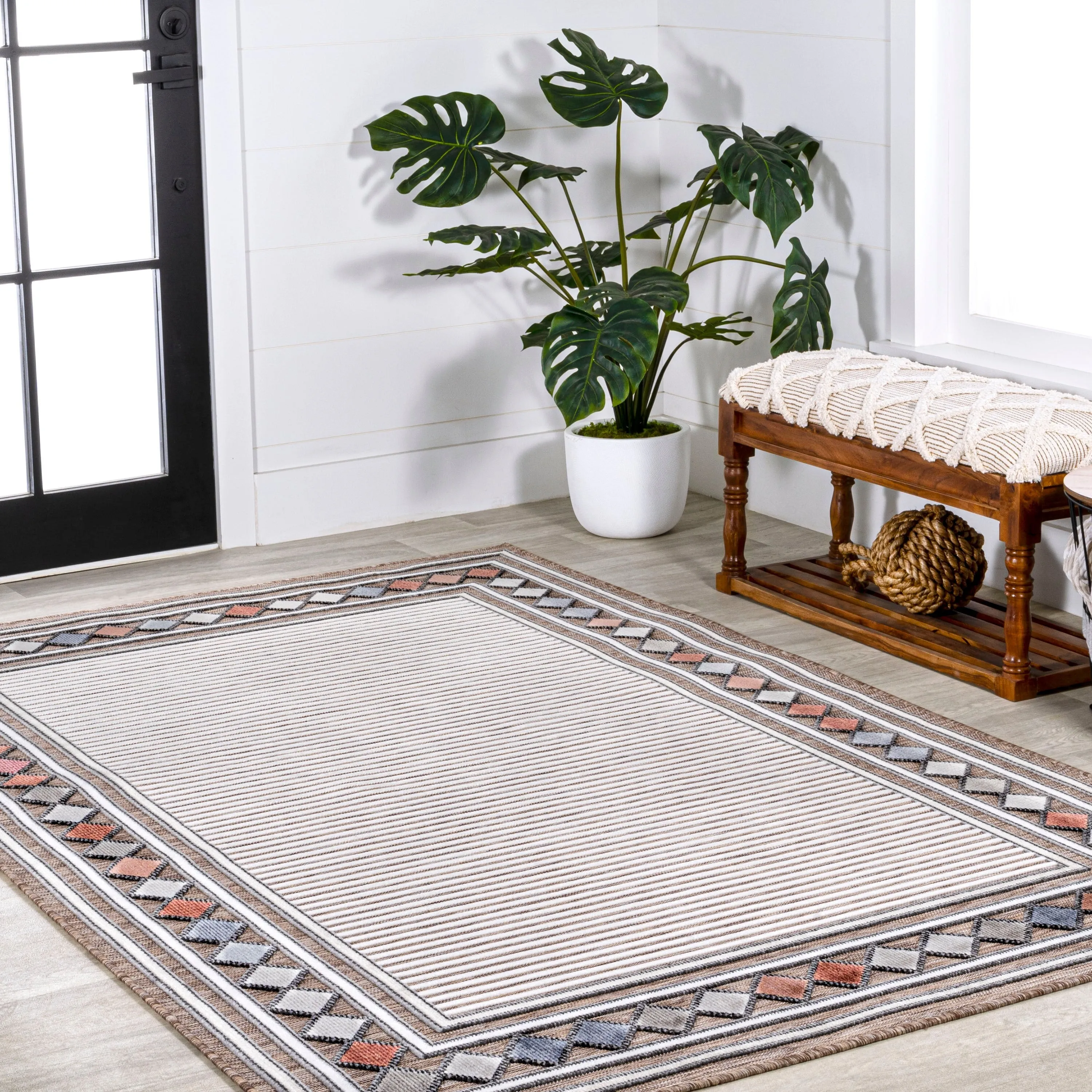 JONATHAN Y Star Abstract Swirl Area Rug