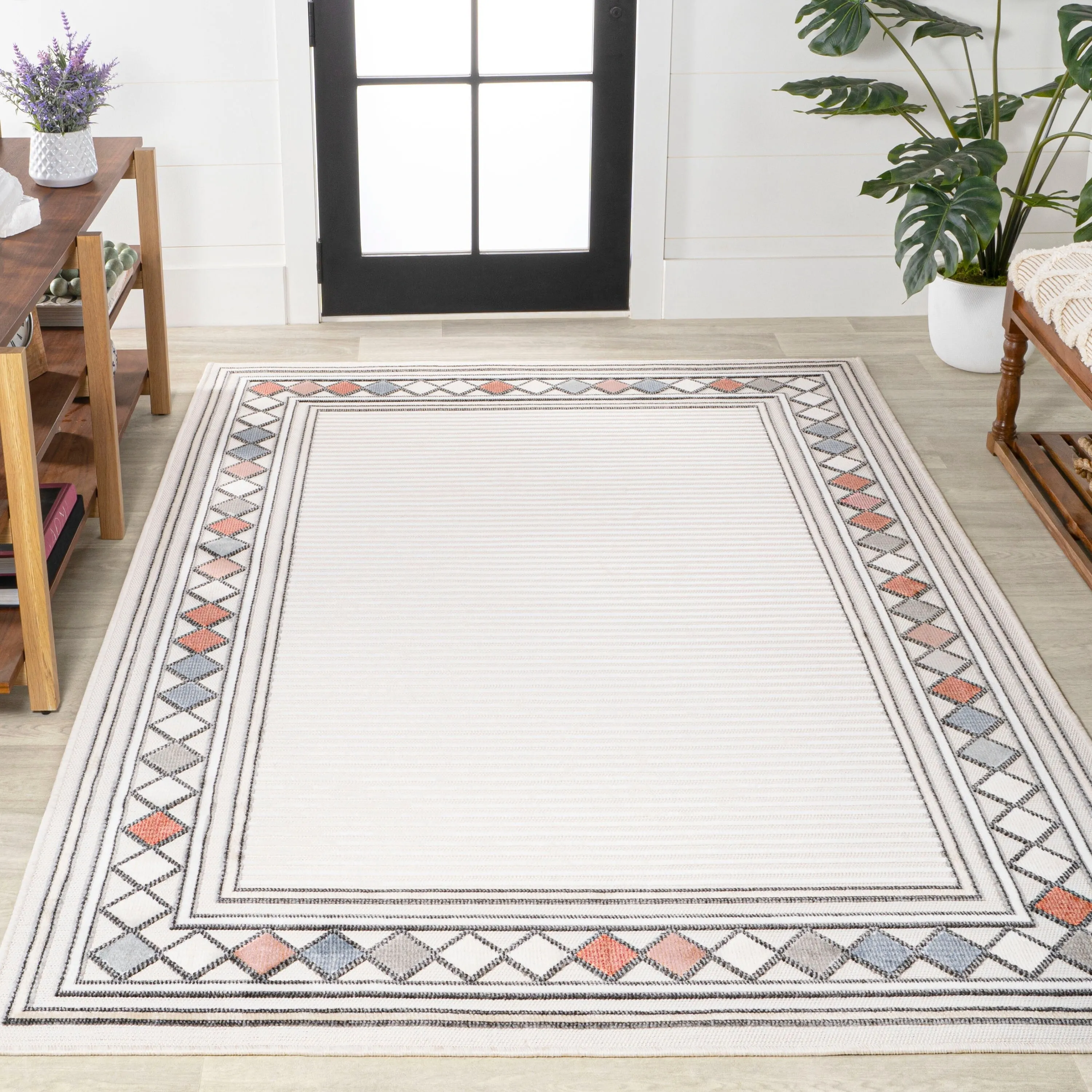 JONATHAN Y Star Abstract Swirl Area Rug