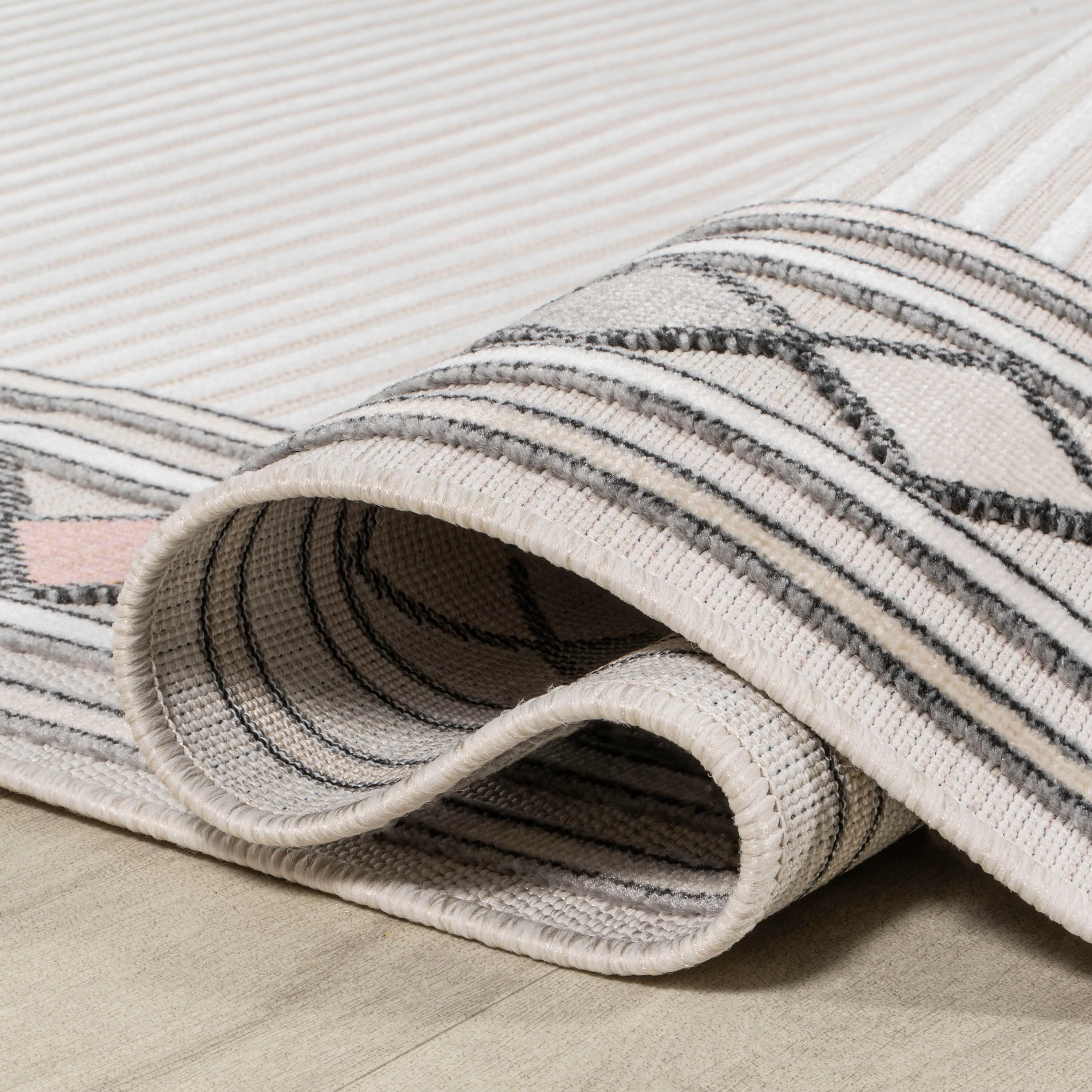 JONATHAN Y Star Abstract Swirl Area Rug