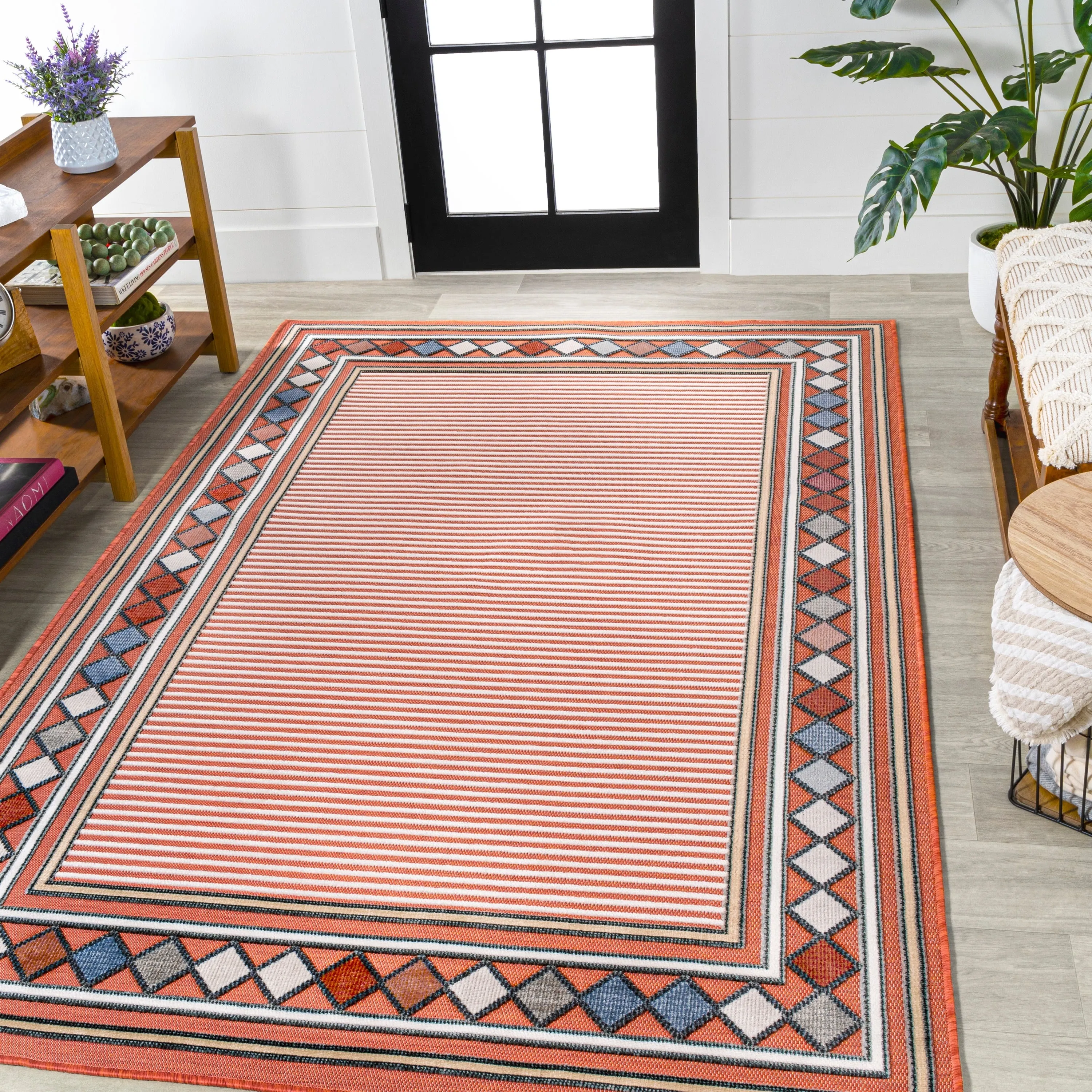 JONATHAN Y Star Abstract Swirl Area Rug