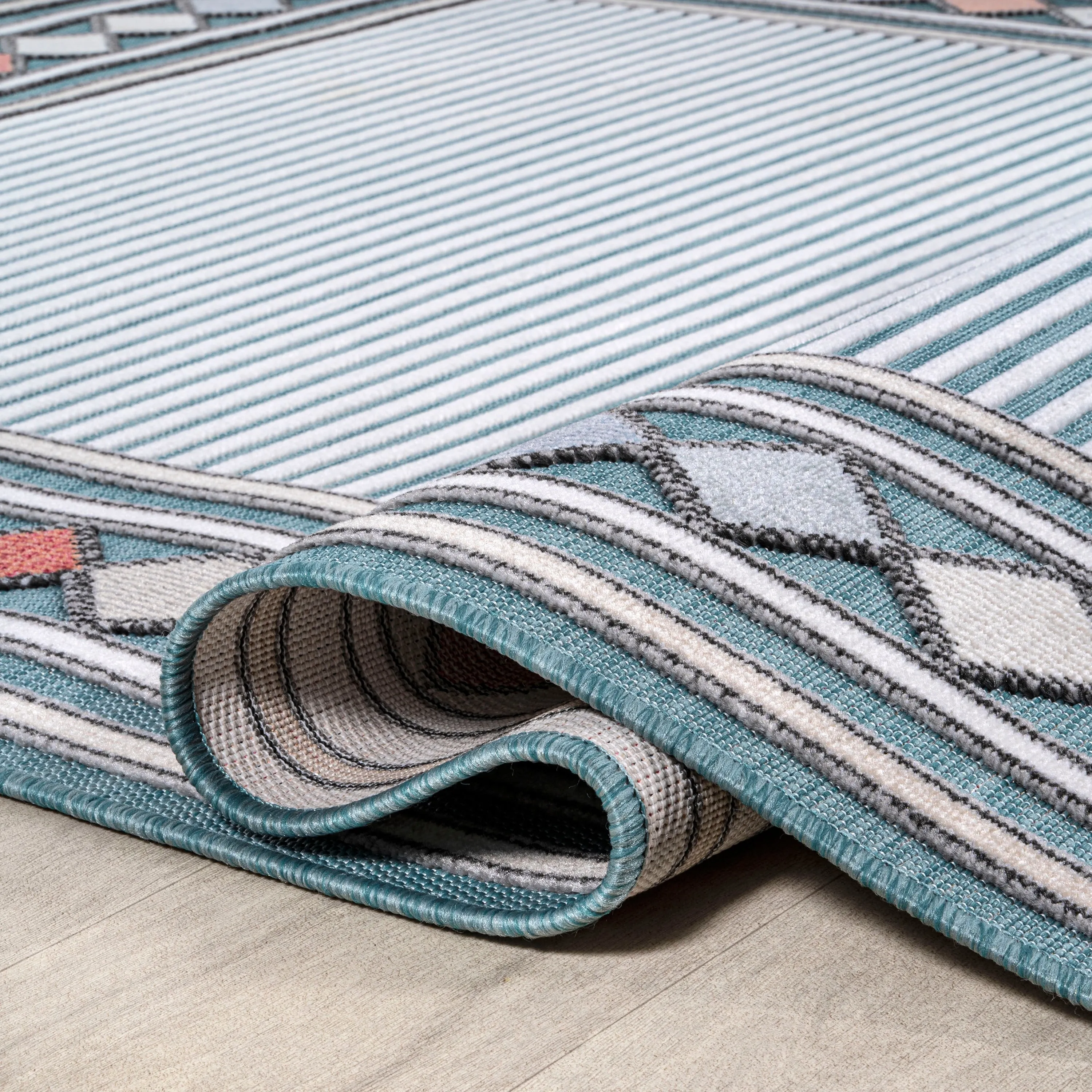 JONATHAN Y Star Abstract Swirl Area Rug
