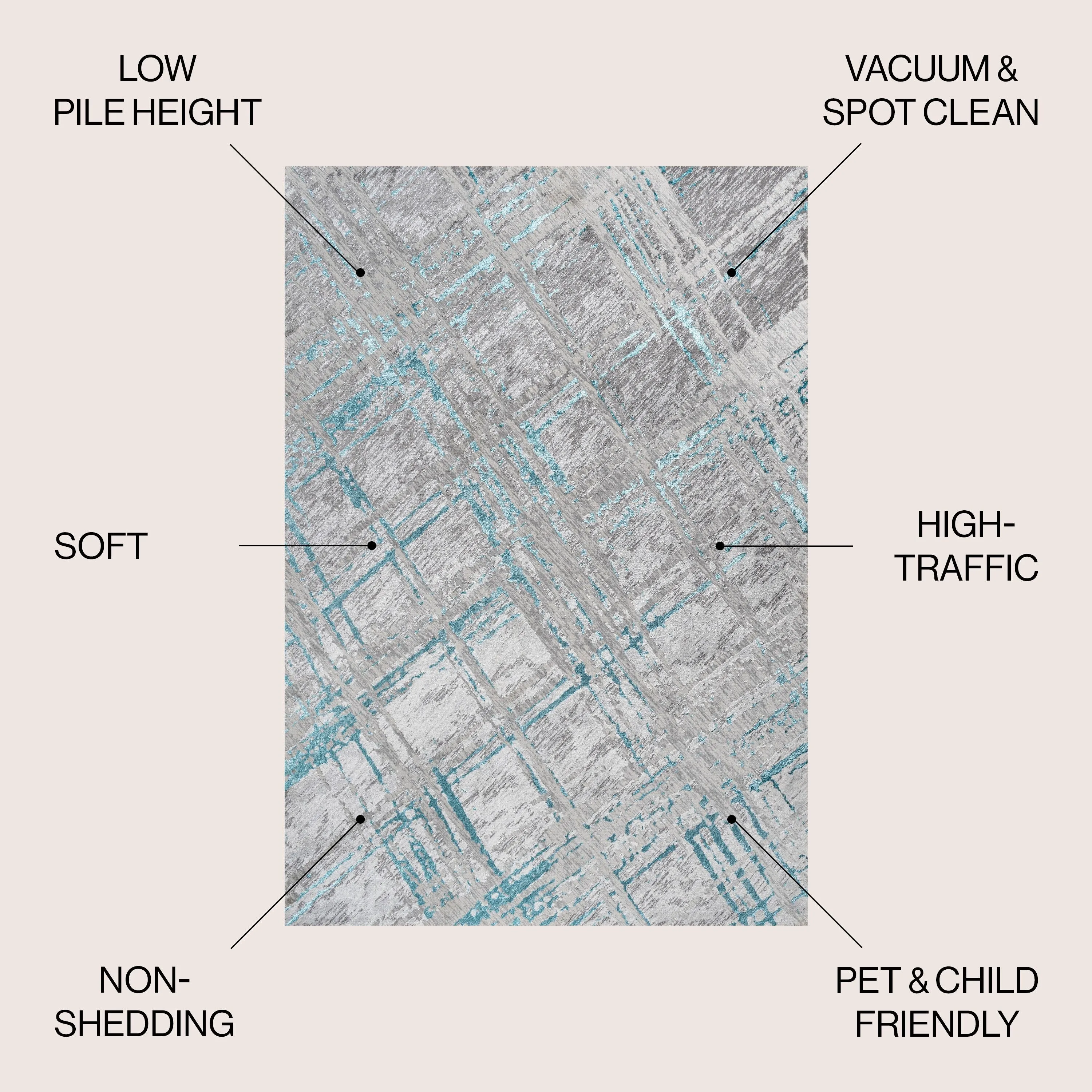 JONATHAN Y Tidal Modern Abstract Area Rug