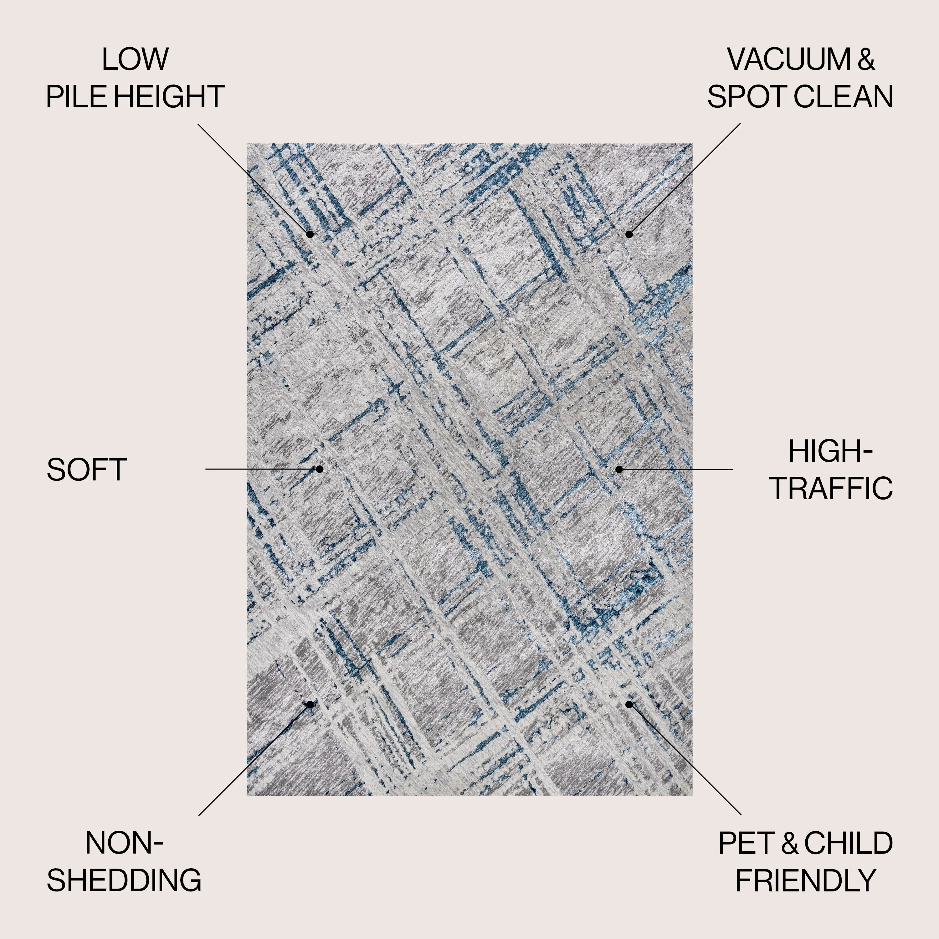 JONATHAN Y Tidal Modern Abstract Area Rug