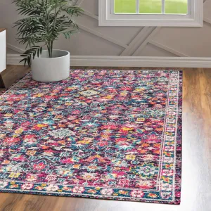 JONATHAN Y Traditional Persian Boho Floral Area Rug