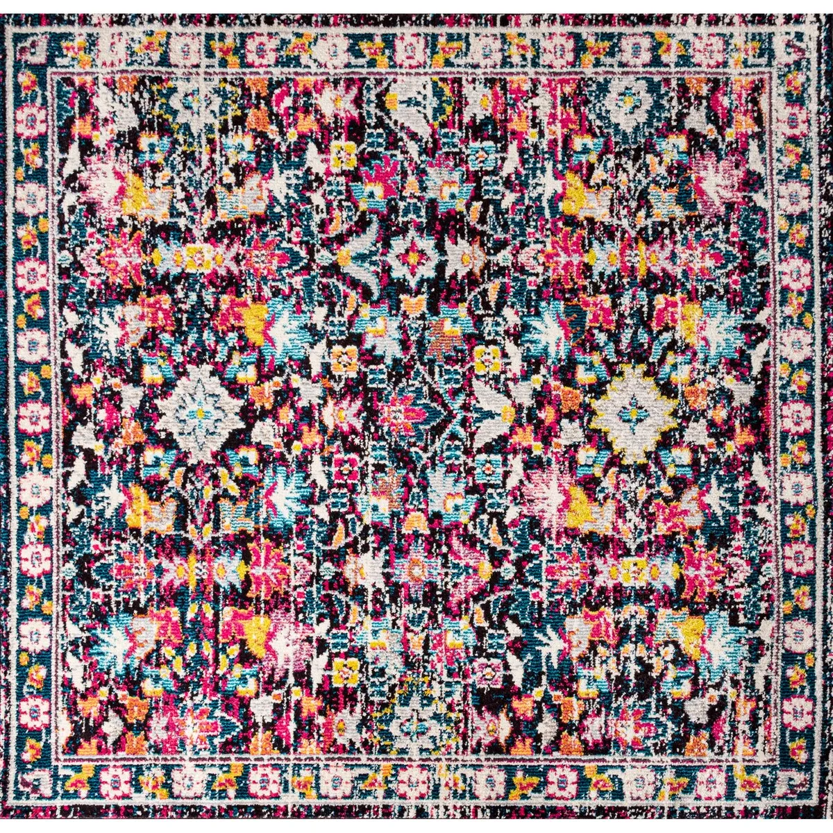 JONATHAN Y Traditional Persian Boho Floral Area Rug