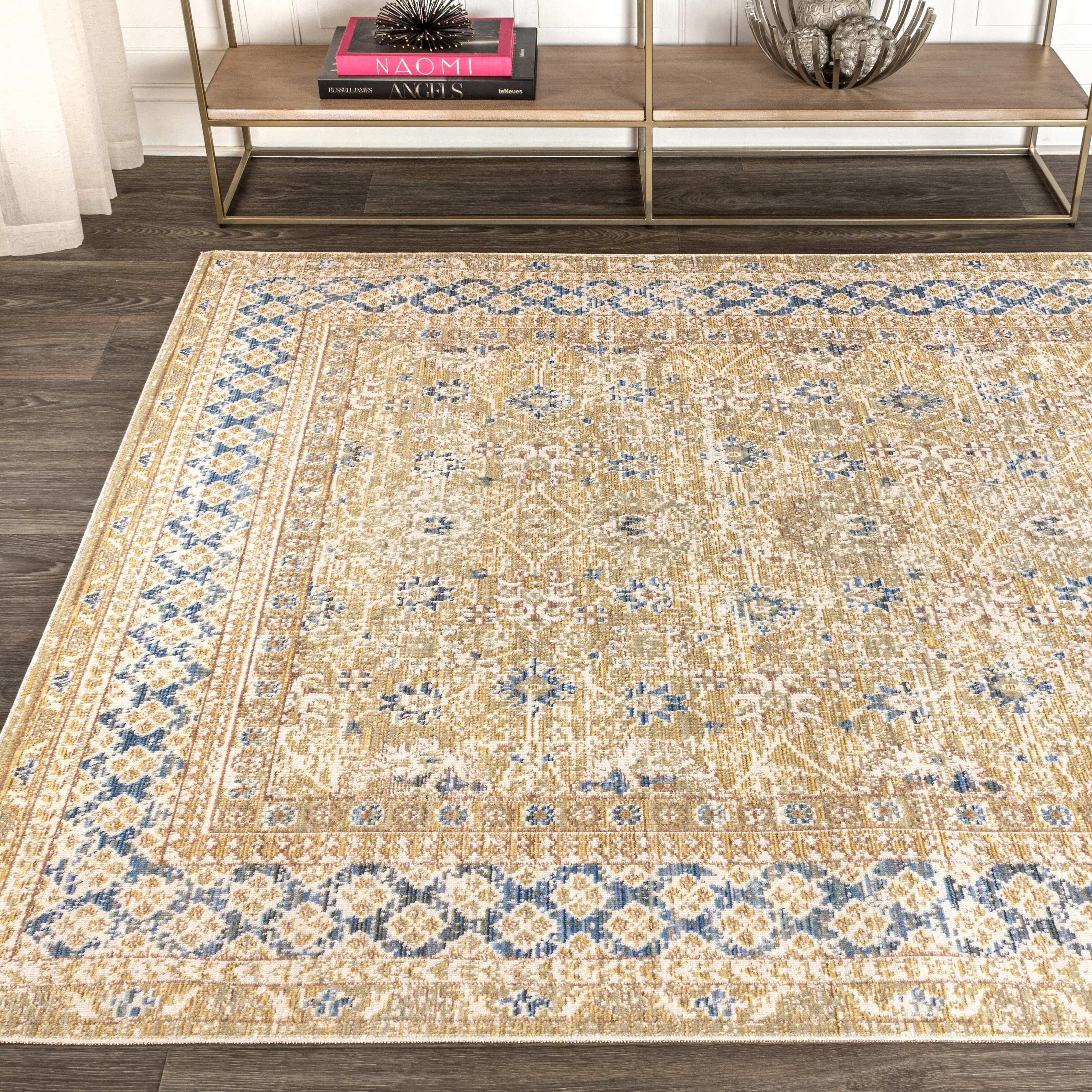 JONATHAN Y Xlendi English Country Argyle Area Rug