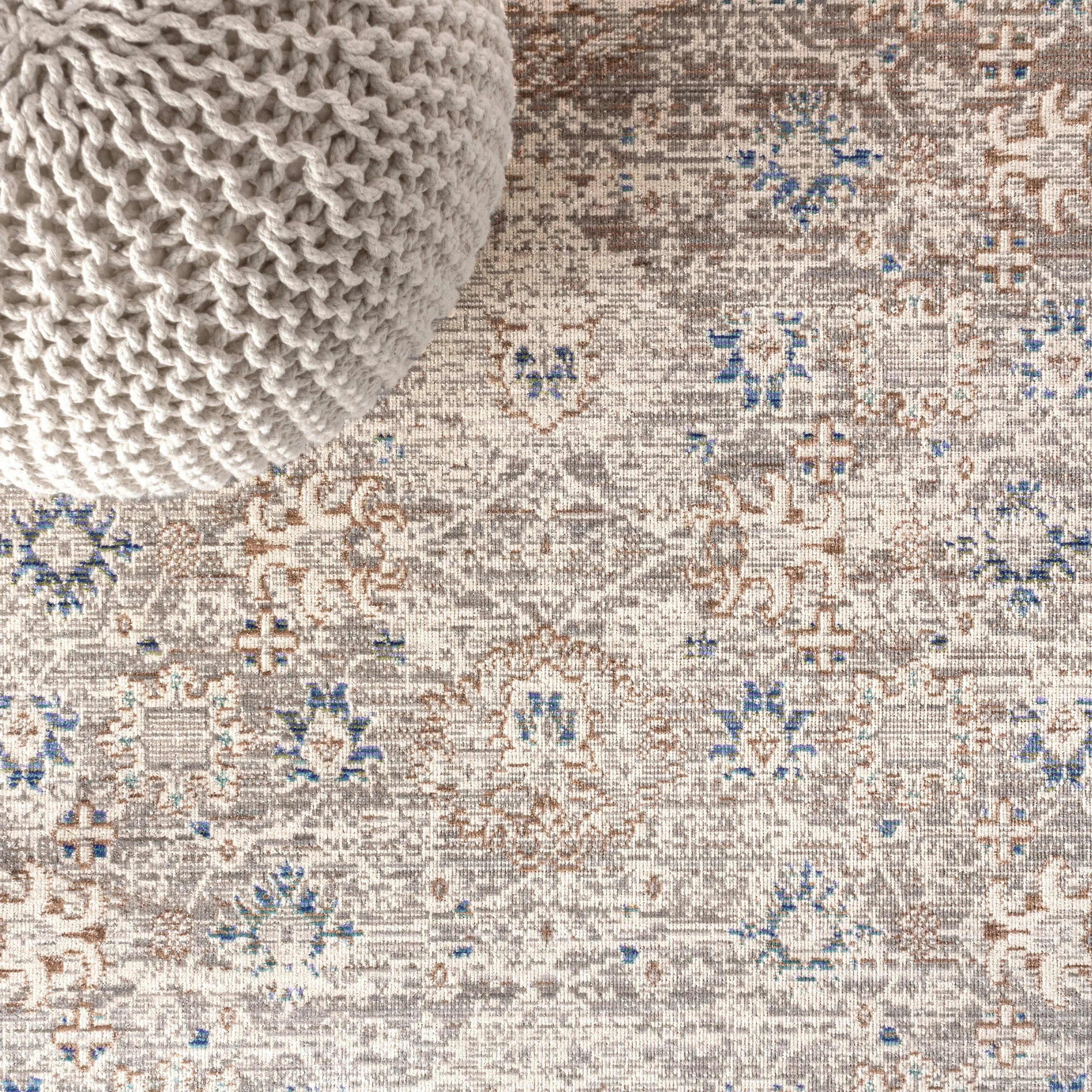 JONATHAN Y Xlendi English Country Argyle Area Rug