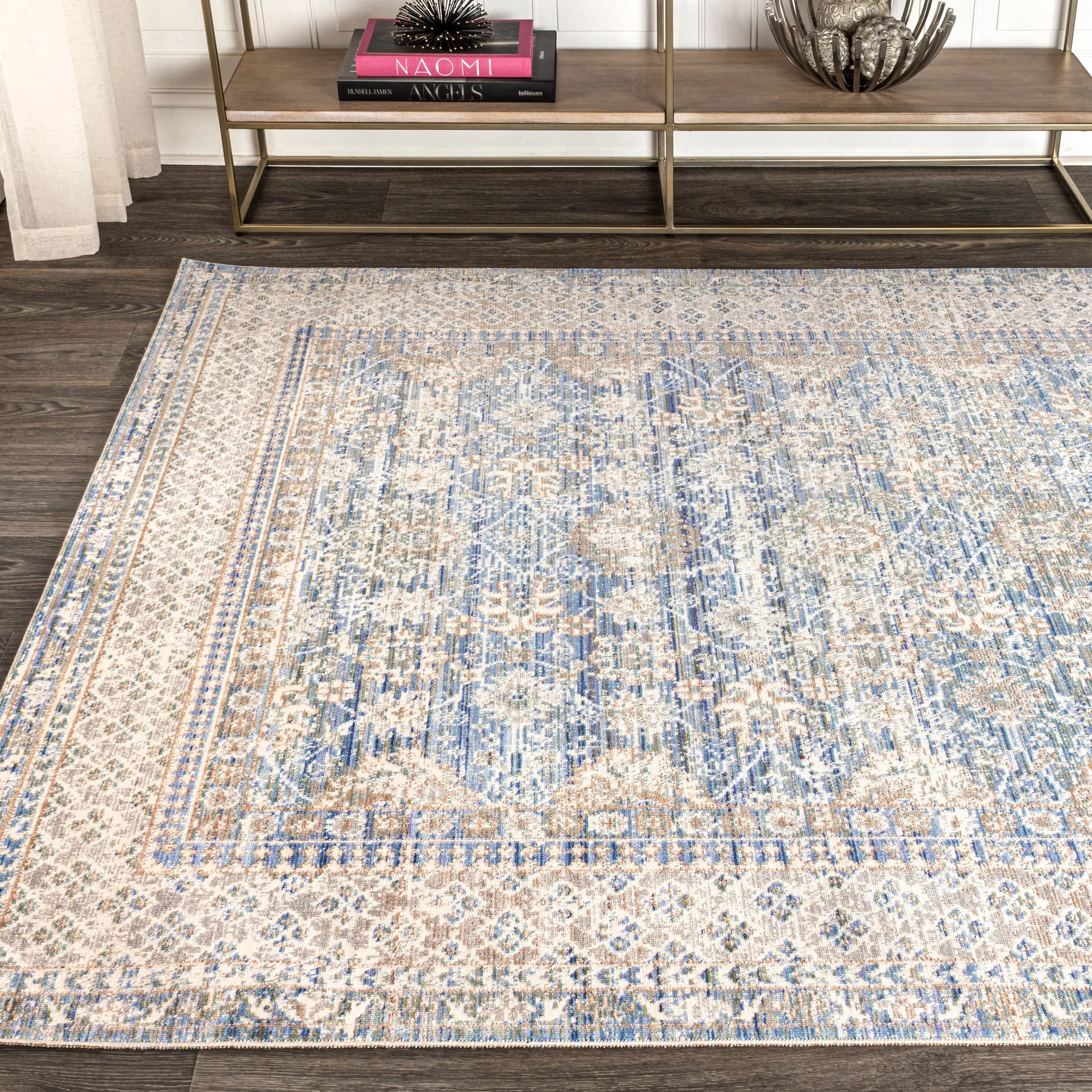 JONATHAN Y Xlendi English Country Argyle Area Rug