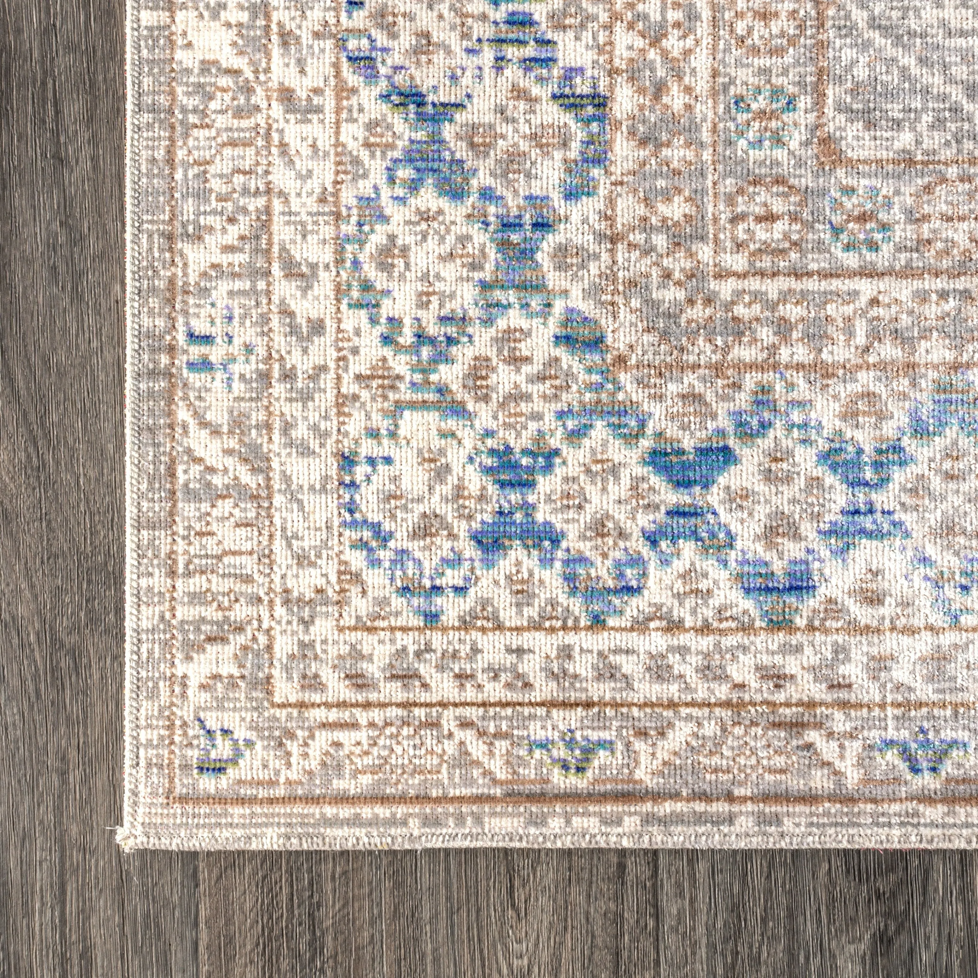 JONATHAN Y Xlendi English Country Argyle Area Rug