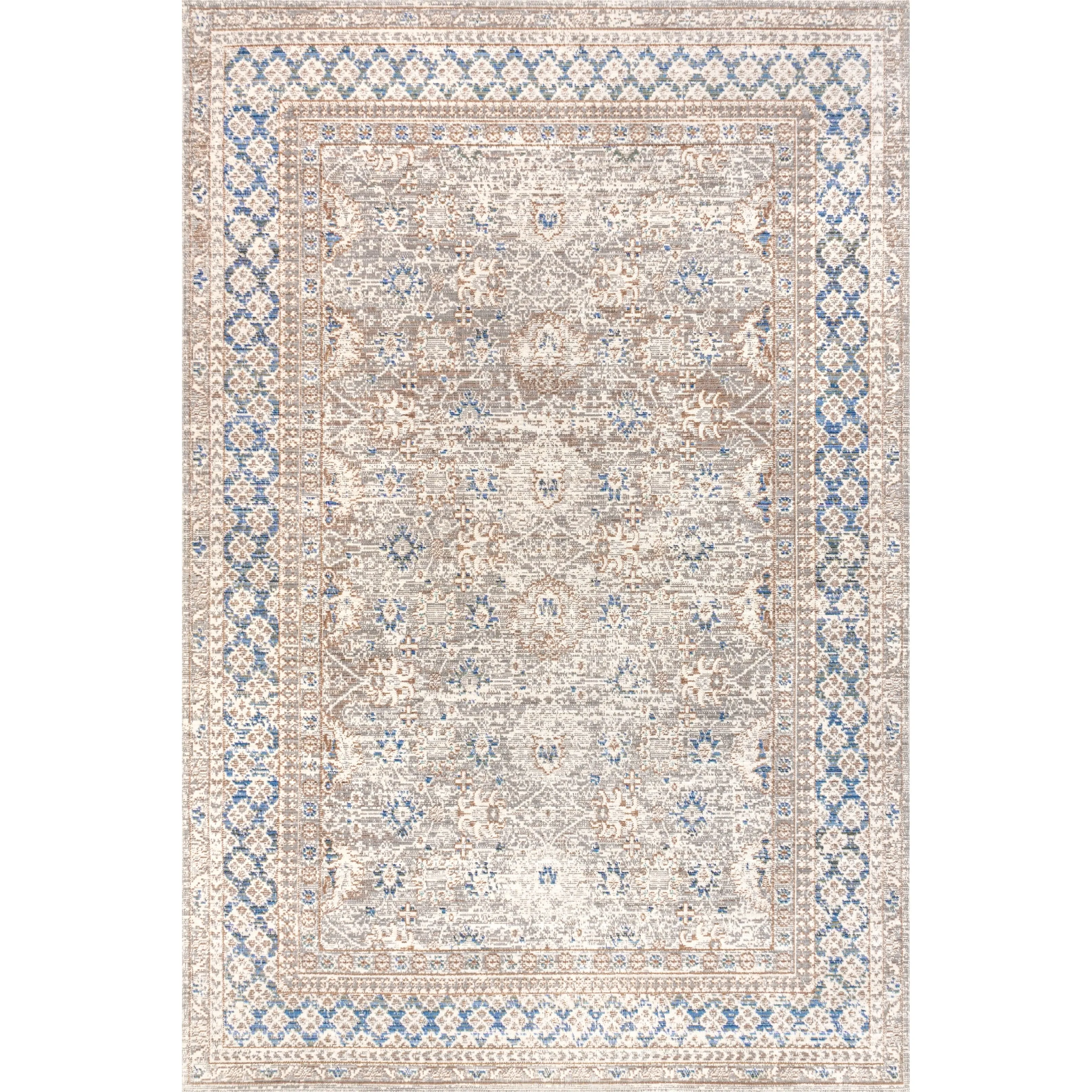 JONATHAN Y Xlendi English Country Argyle Area Rug