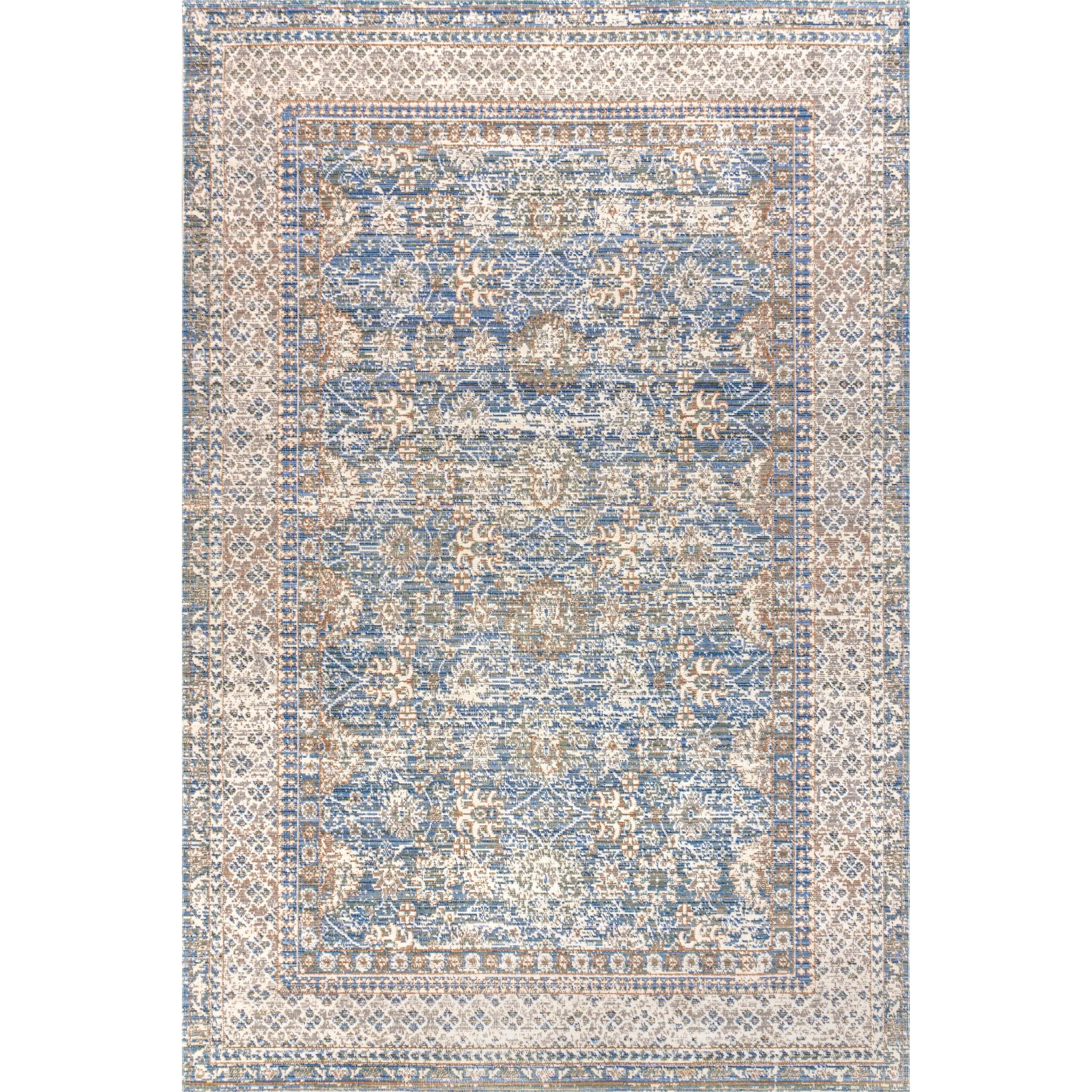JONATHAN Y Xlendi English Country Argyle Area Rug