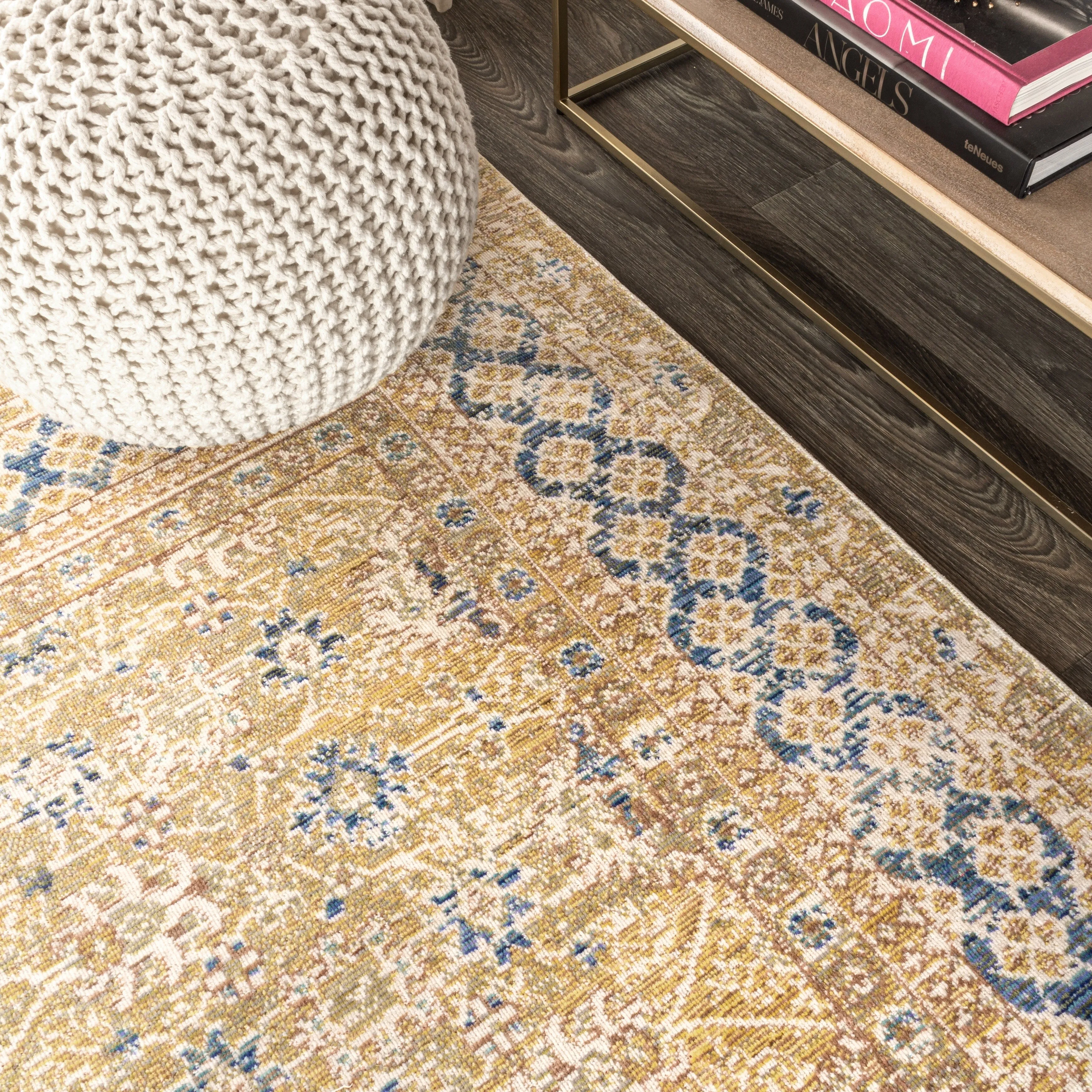 JONATHAN Y Xlendi English Country Argyle Area Rug