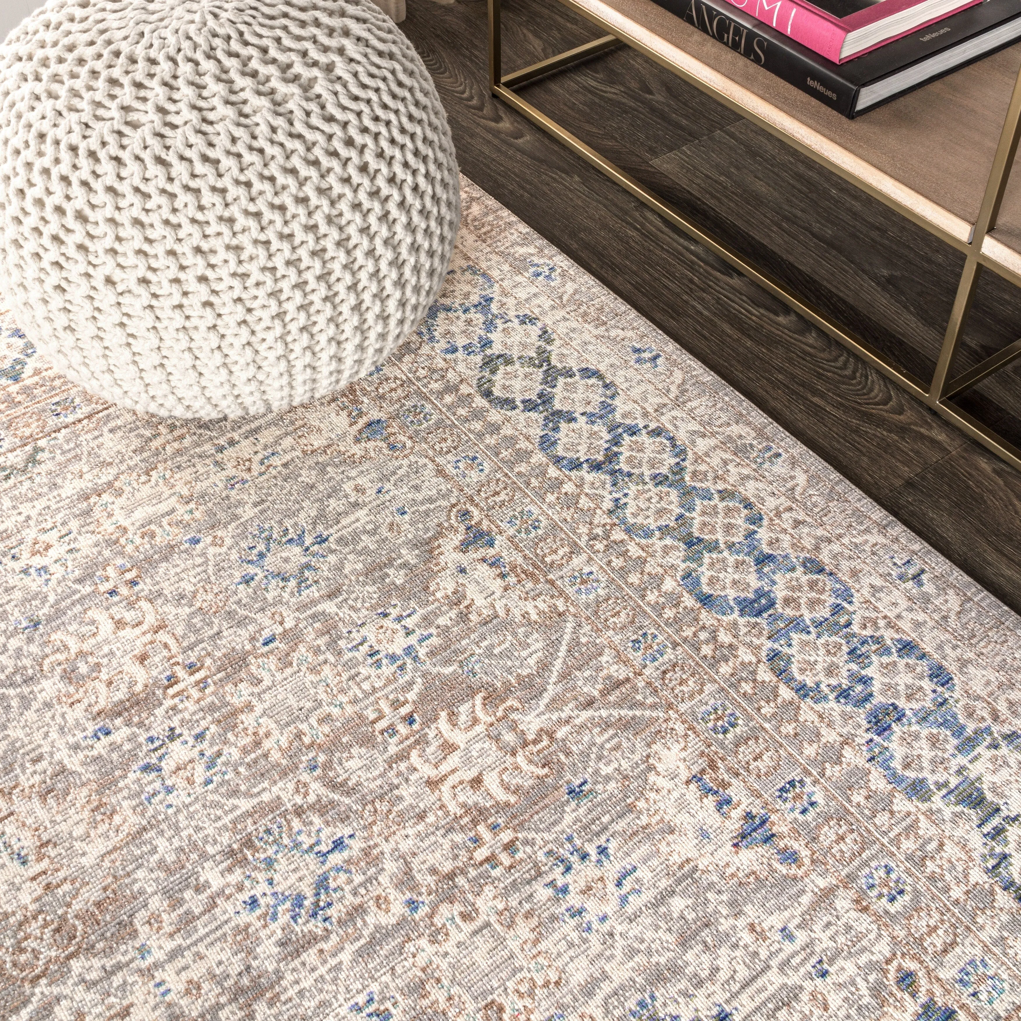 JONATHAN Y Xlendi English Country Argyle Area Rug