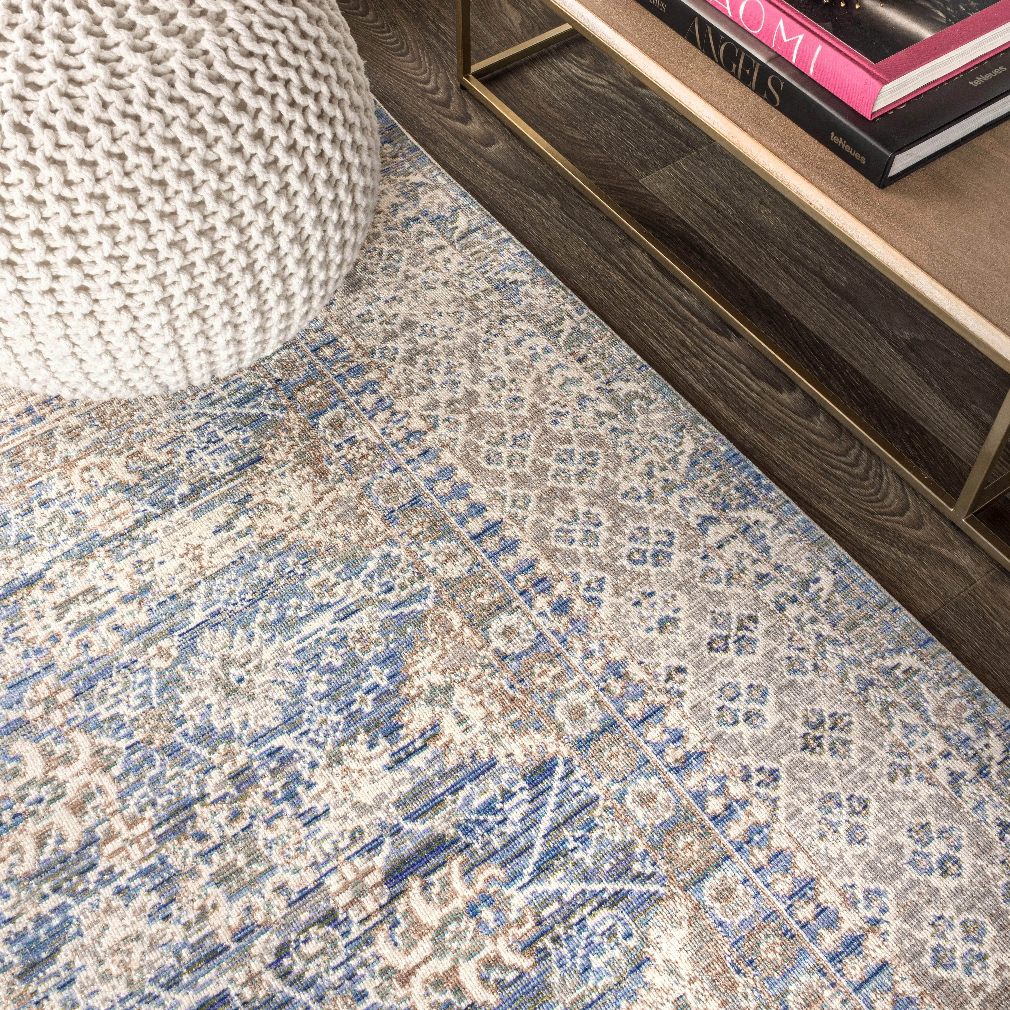 JONATHAN Y Xlendi English Country Argyle Area Rug