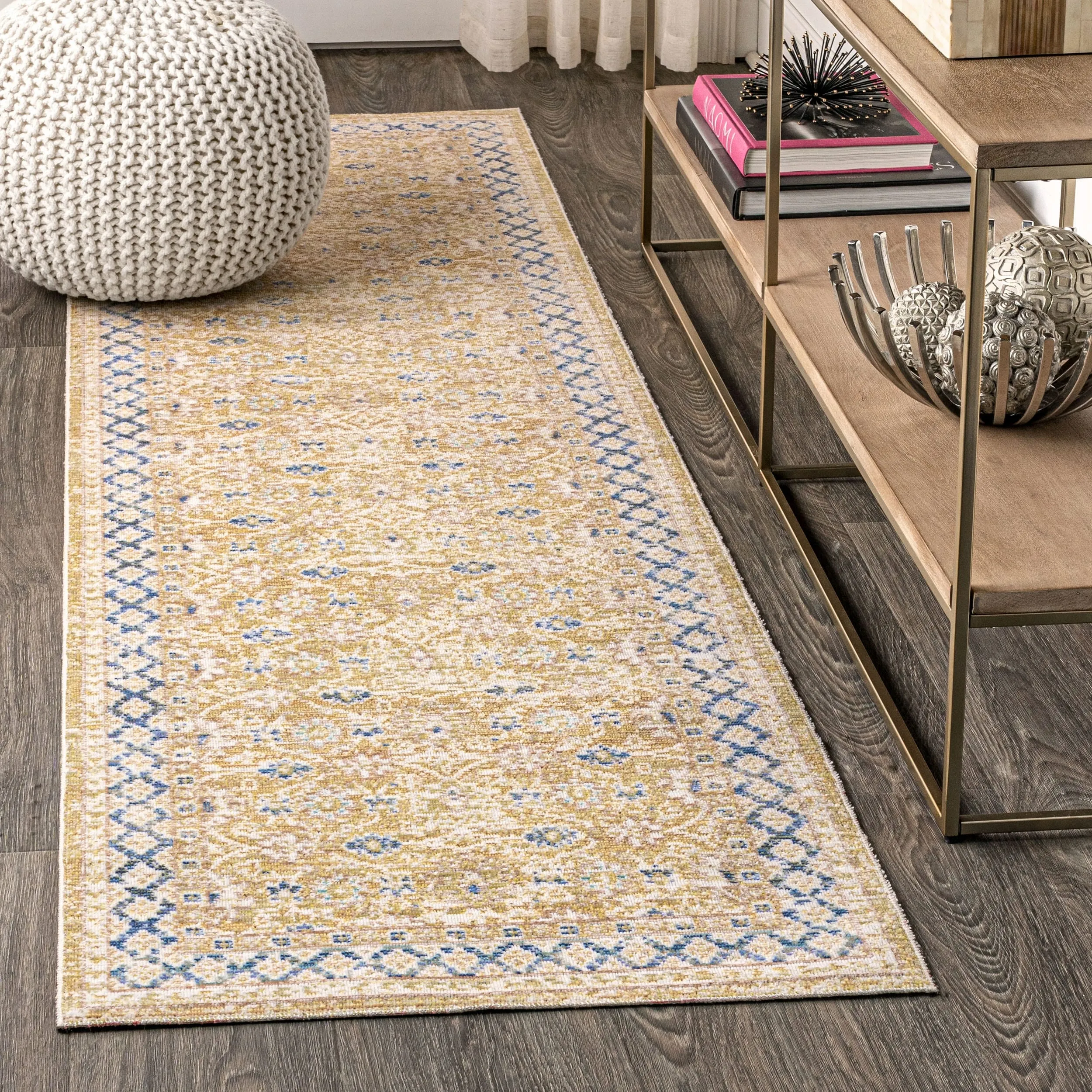 JONATHAN Y Xlendi English Country Argyle Area Rug