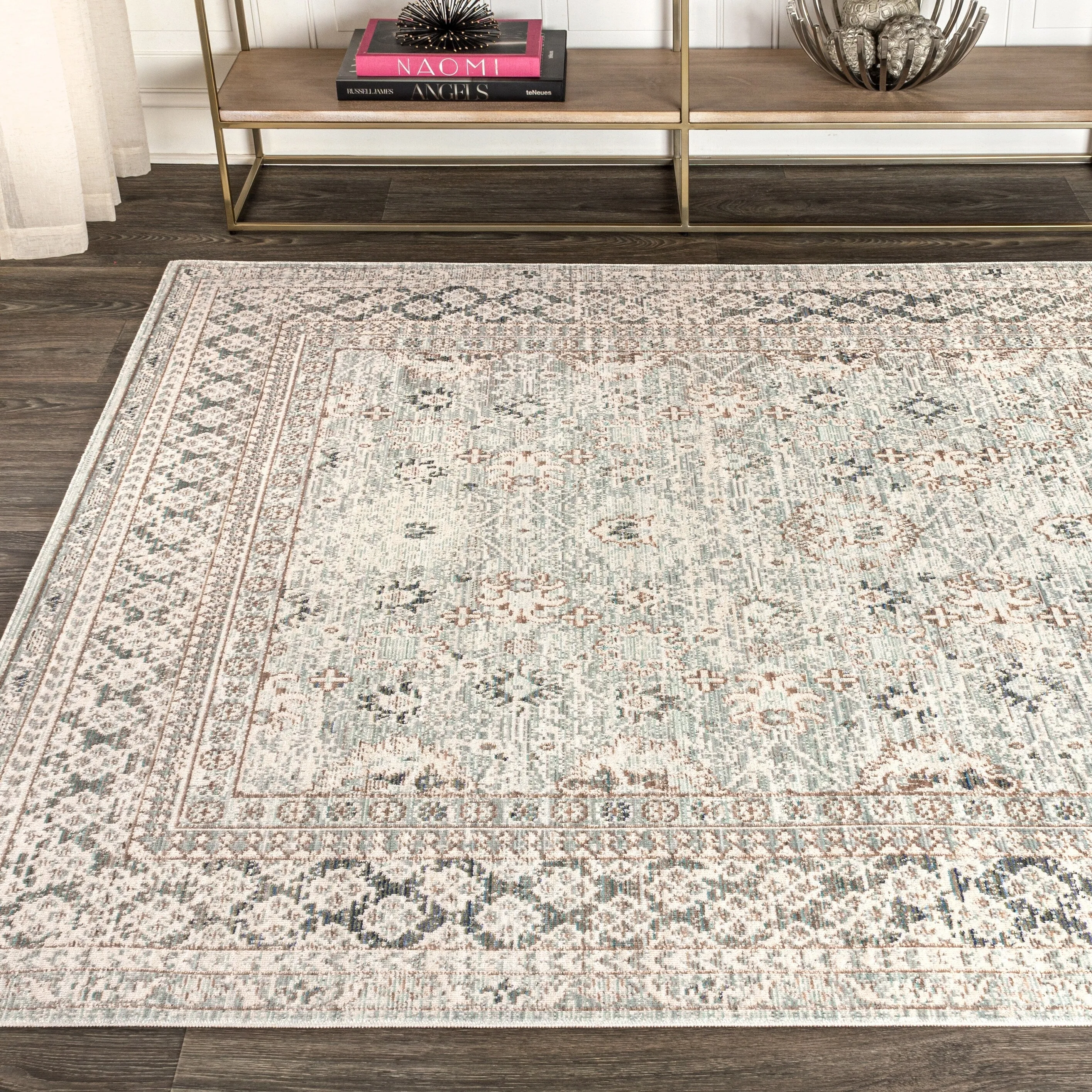 JONATHAN Y Xlendi English Country Argyle Area Rug