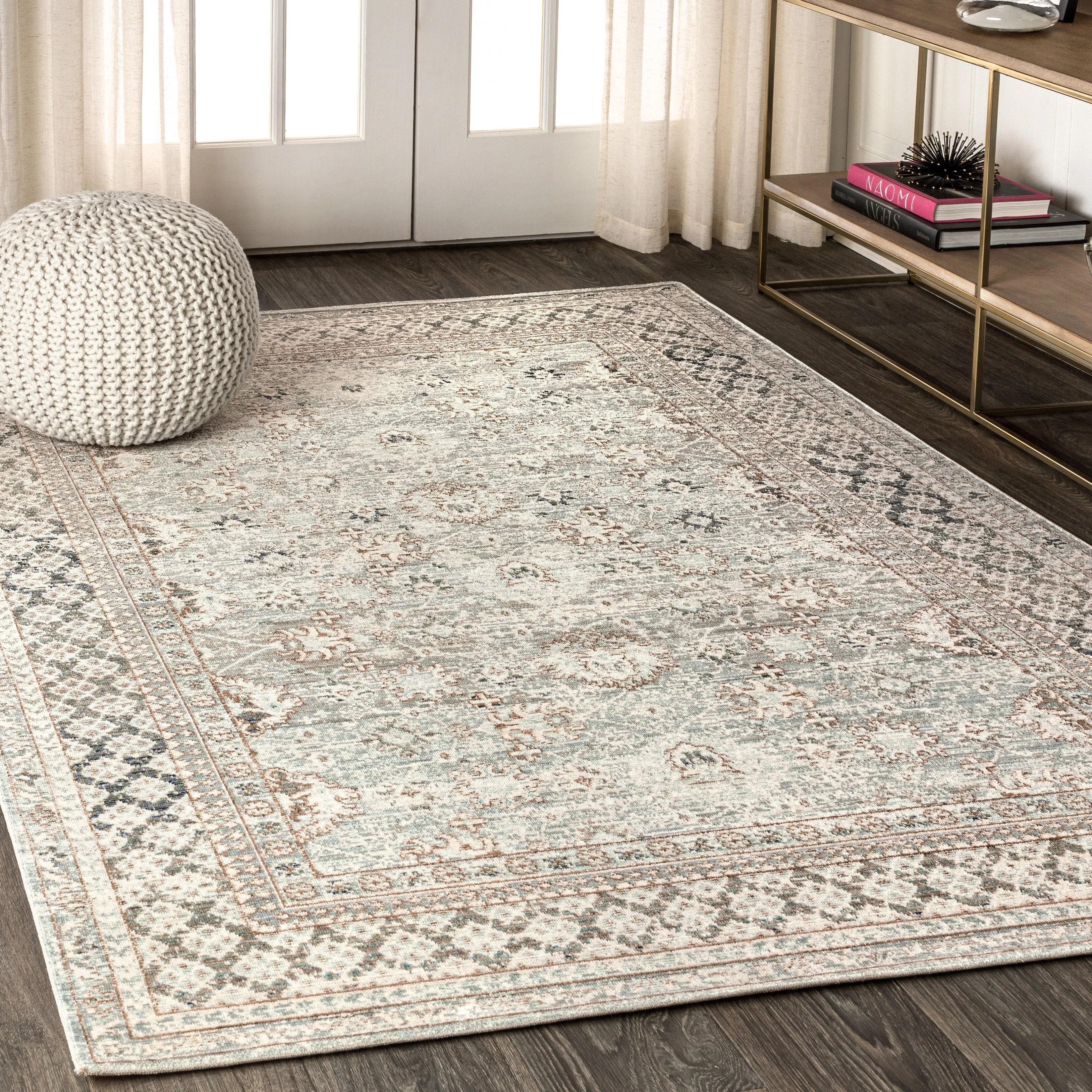 JONATHAN Y Xlendi English Country Argyle Area Rug