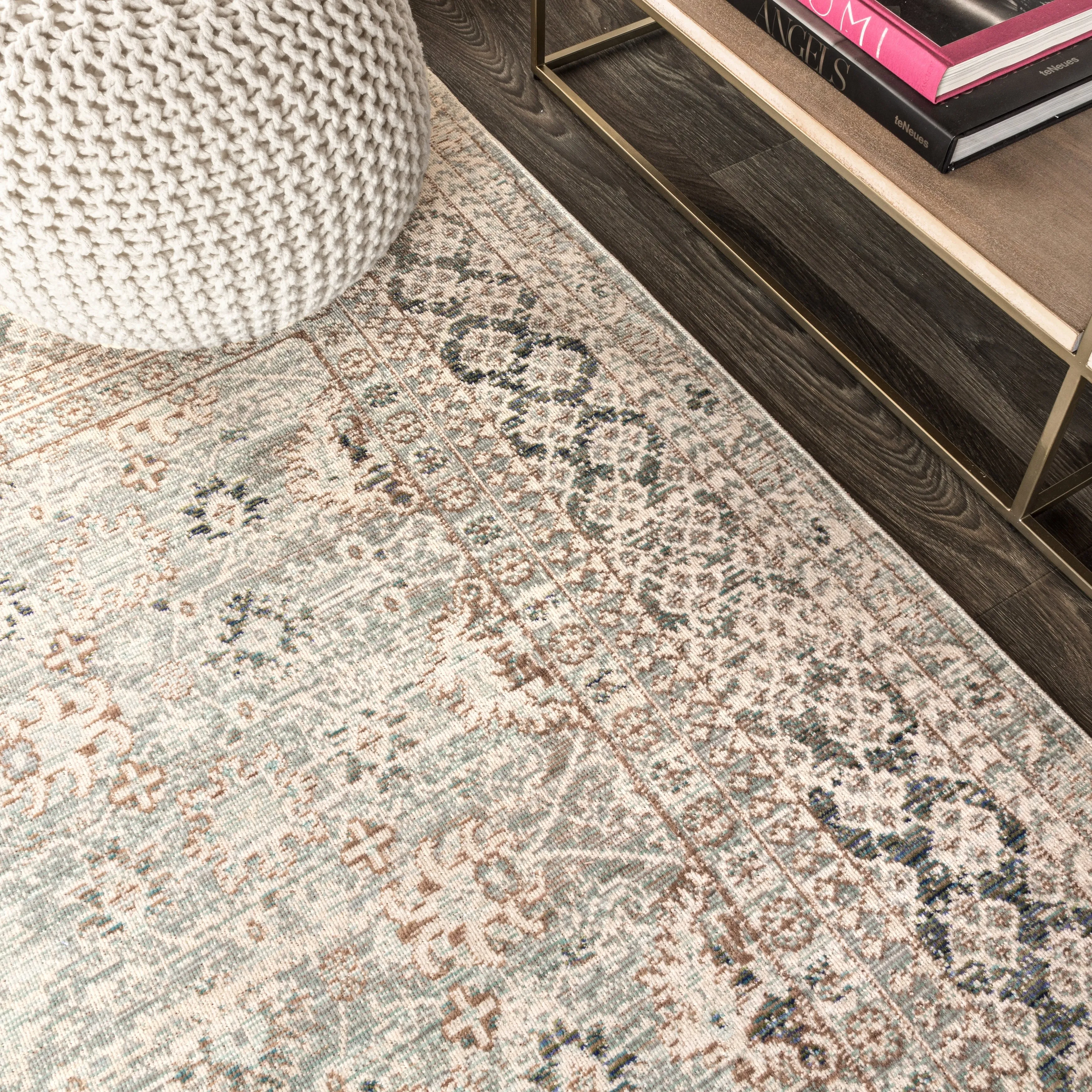 JONATHAN Y Xlendi English Country Argyle Area Rug