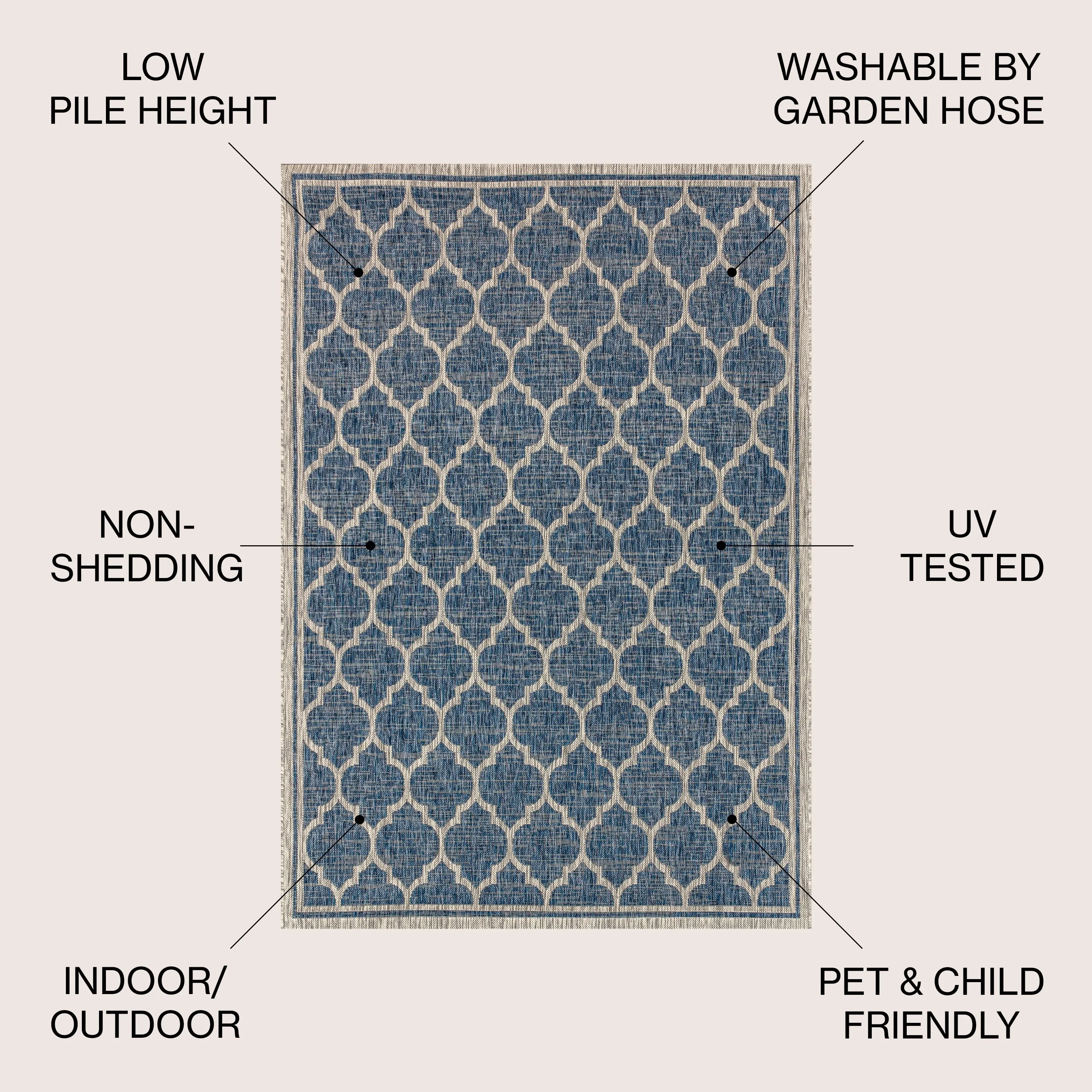 JONATHAN Y Zinnia Textured Weave Indoor/Outdoor Area Rug