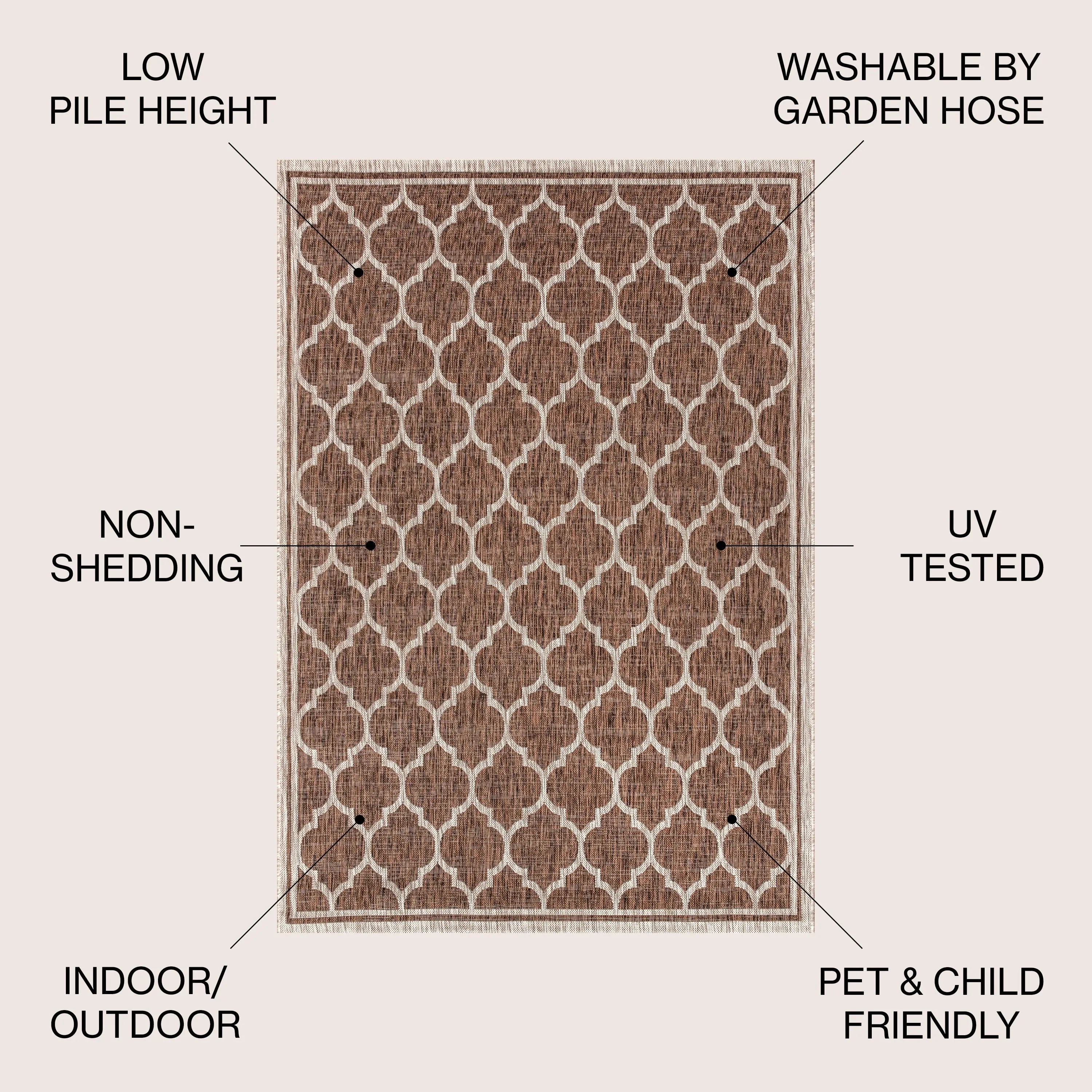 JONATHAN Y Zinnia Textured Weave Indoor/Outdoor Area Rug
