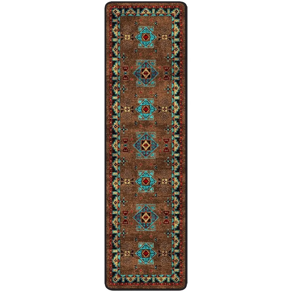 Jules   Cole Premium DuraFiber Nylon Desert Diamond Rug Southwestern