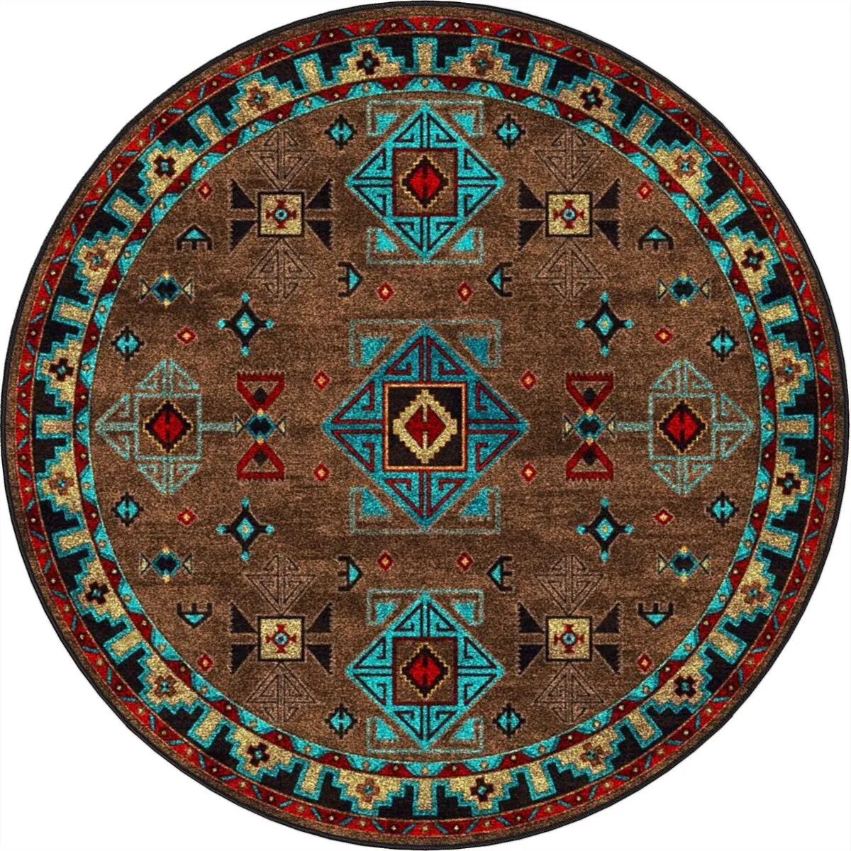 Jules   Cole Premium DuraFiber Nylon Desert Diamond Rug Southwestern