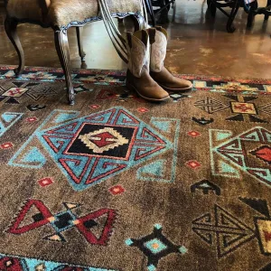 Jules   Cole Premium DuraFiber Nylon Desert Diamond Rug Southwestern