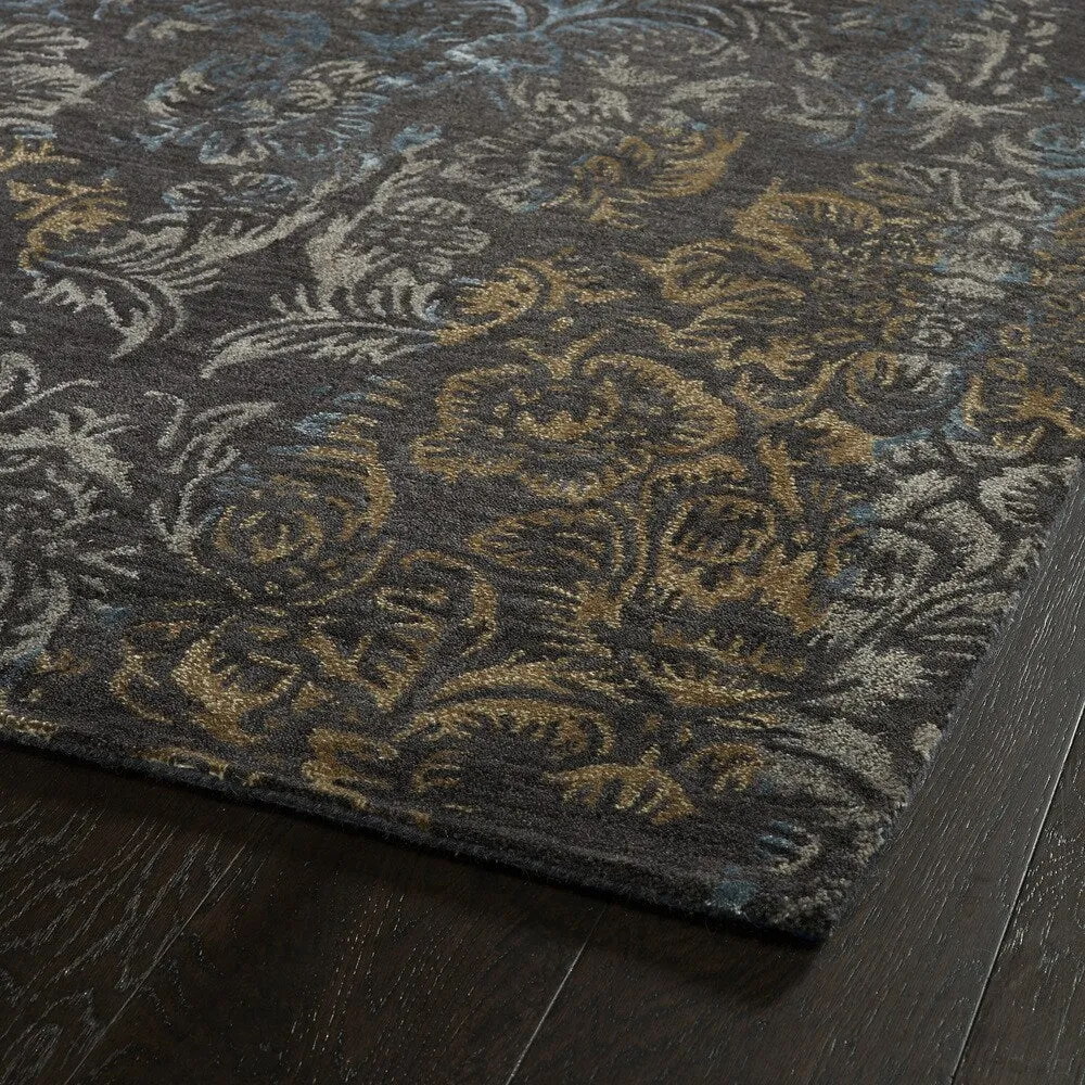 Kaleen Mercery Charcoal Hand Tufted Area Rug
