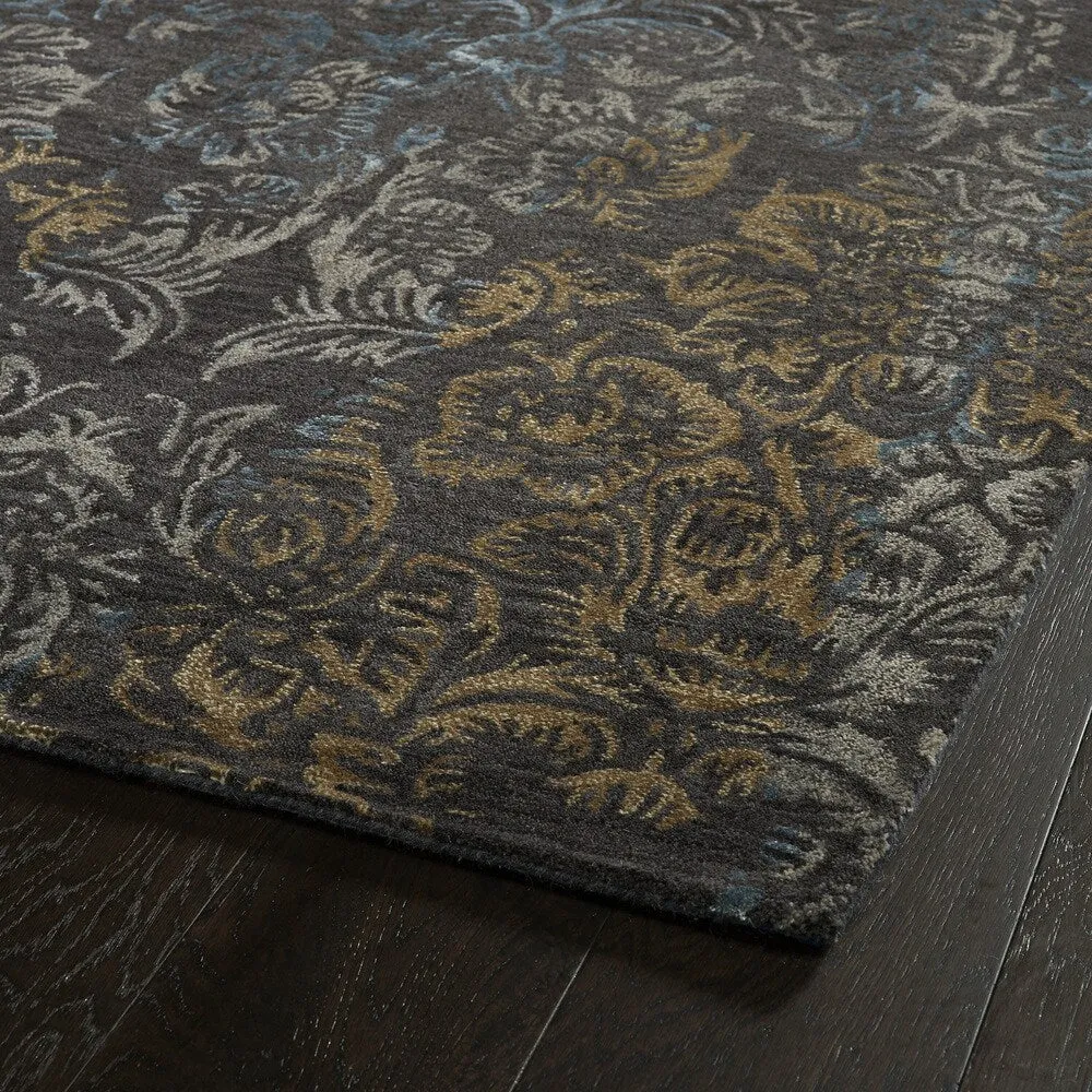 Kaleen Mercery Charcoal Hand Tufted Area Rug